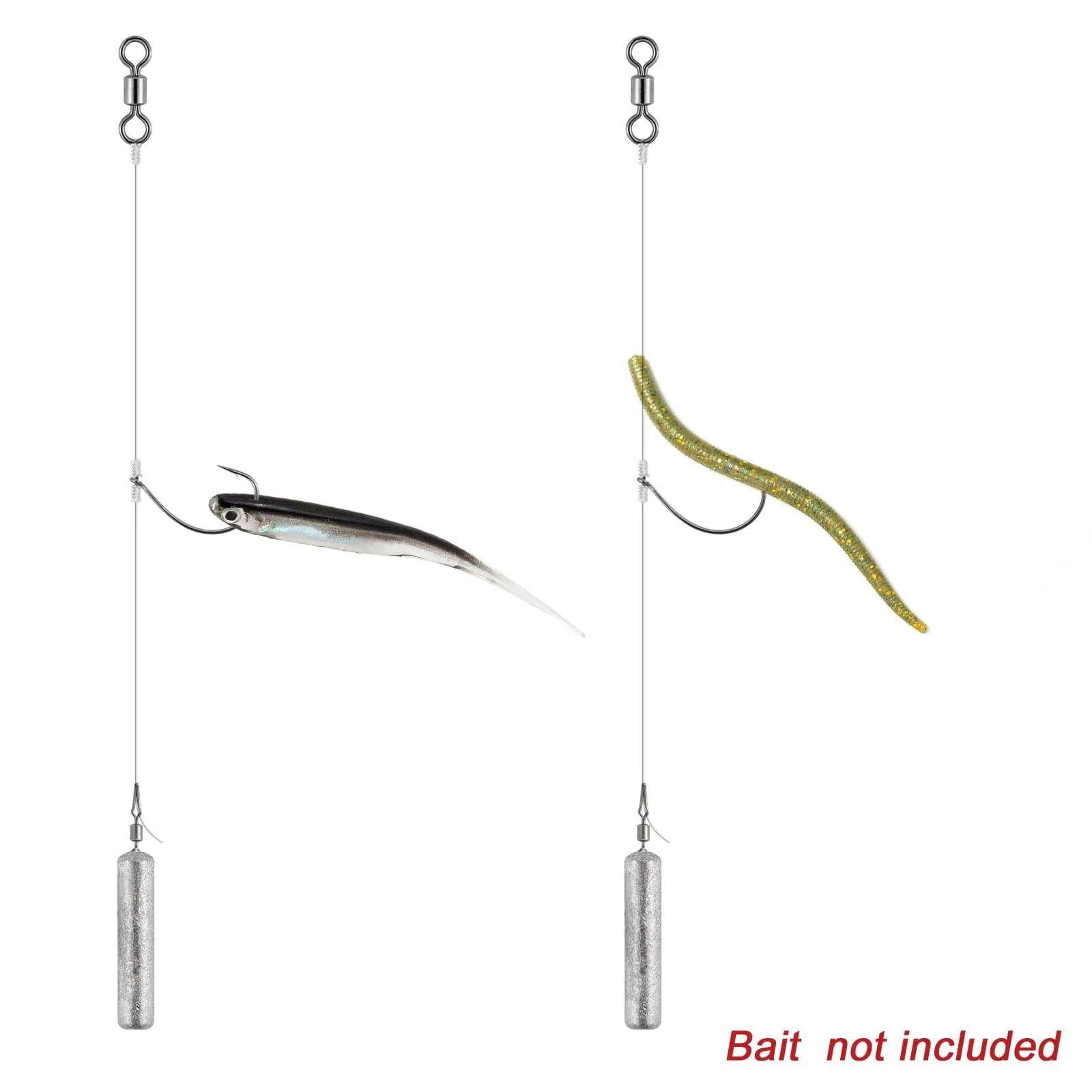 Dr.Fish 10pcs Ready Tied Drop Shot Rigs - Image 3