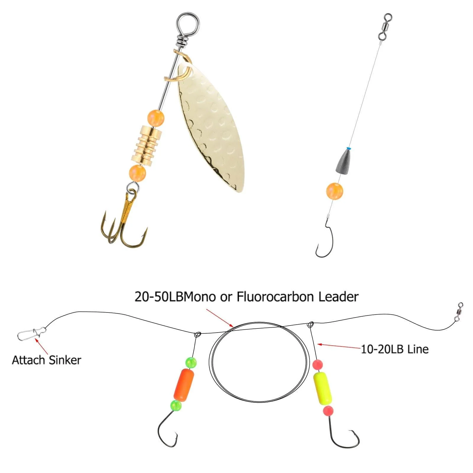 Dr.Fish 1000pcs Fishing Beads Kit 5mm - Image 4