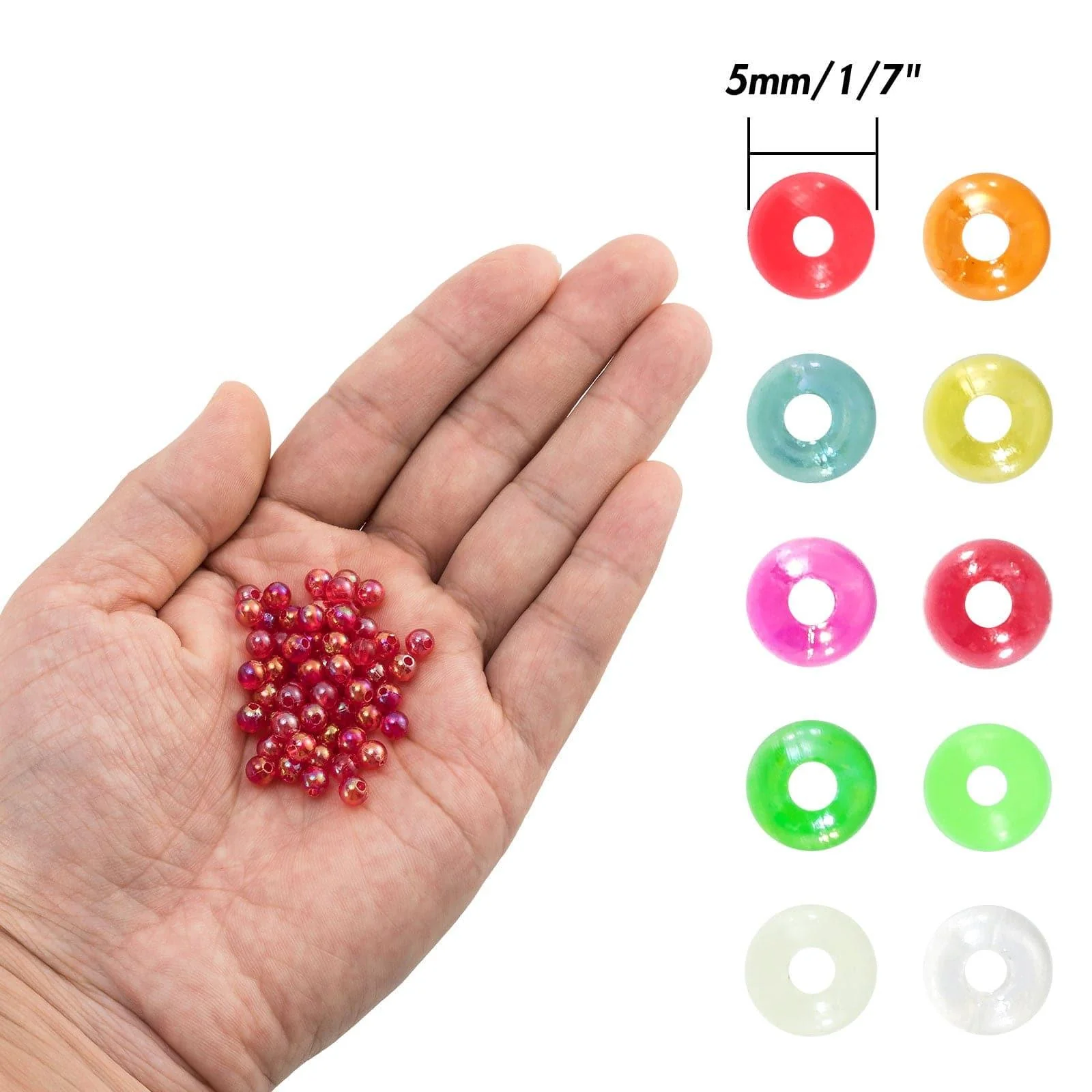 Dr.Fish 1000pcs Fishing Beads Kit 5mm - Image 5