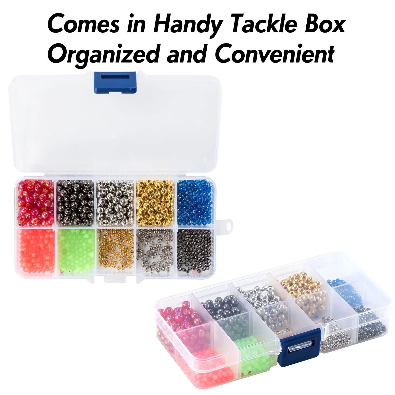 Dr.Fish 1000pcs Fishing Beads Kit 2-4mm - Image 3