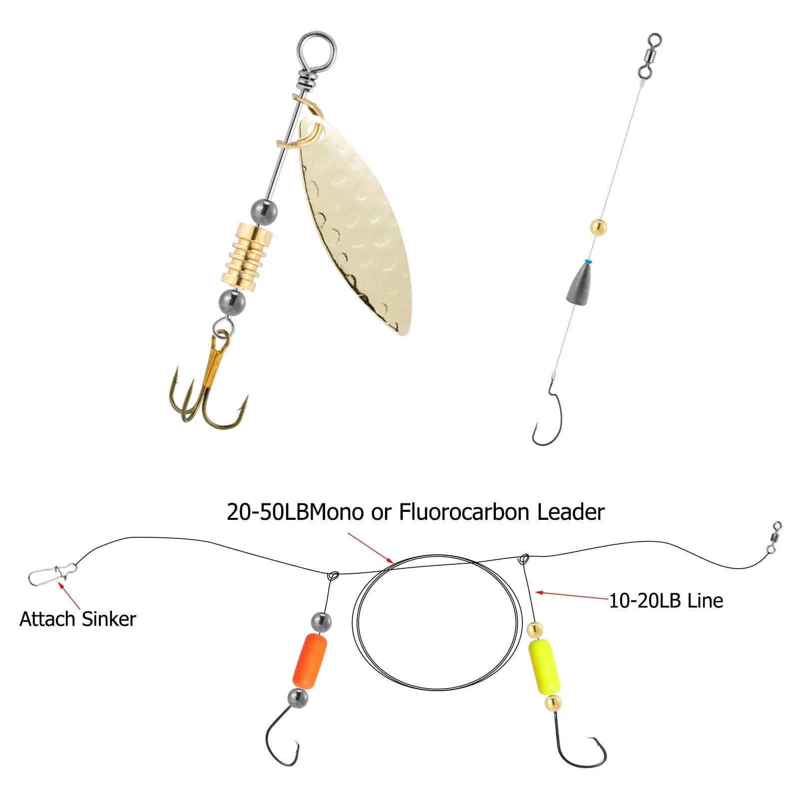 Dr.Fish 1000pcs Fishing Beads Kit 2-4mm - Image 4