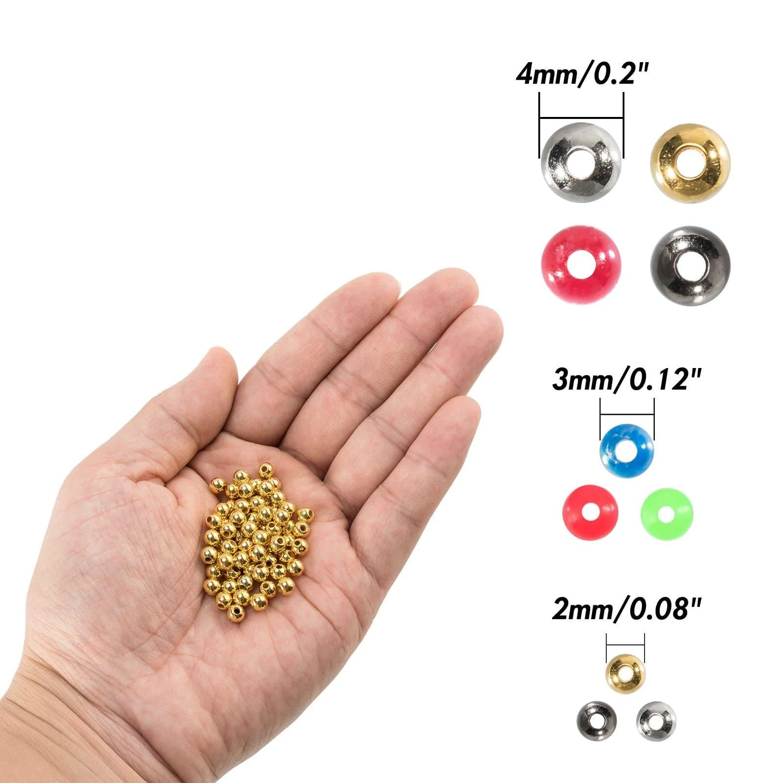 Dr.Fish 1000pcs Fishing Beads Kit 2-4mm - Image 5