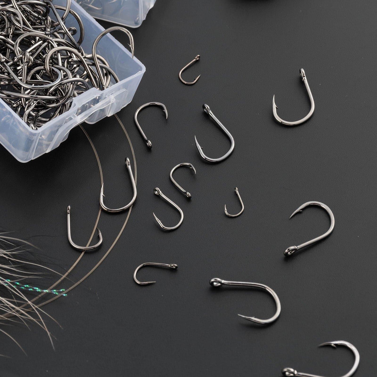Dr.Fish 1000pcs Black Fishing Hooks Kit - Image 6