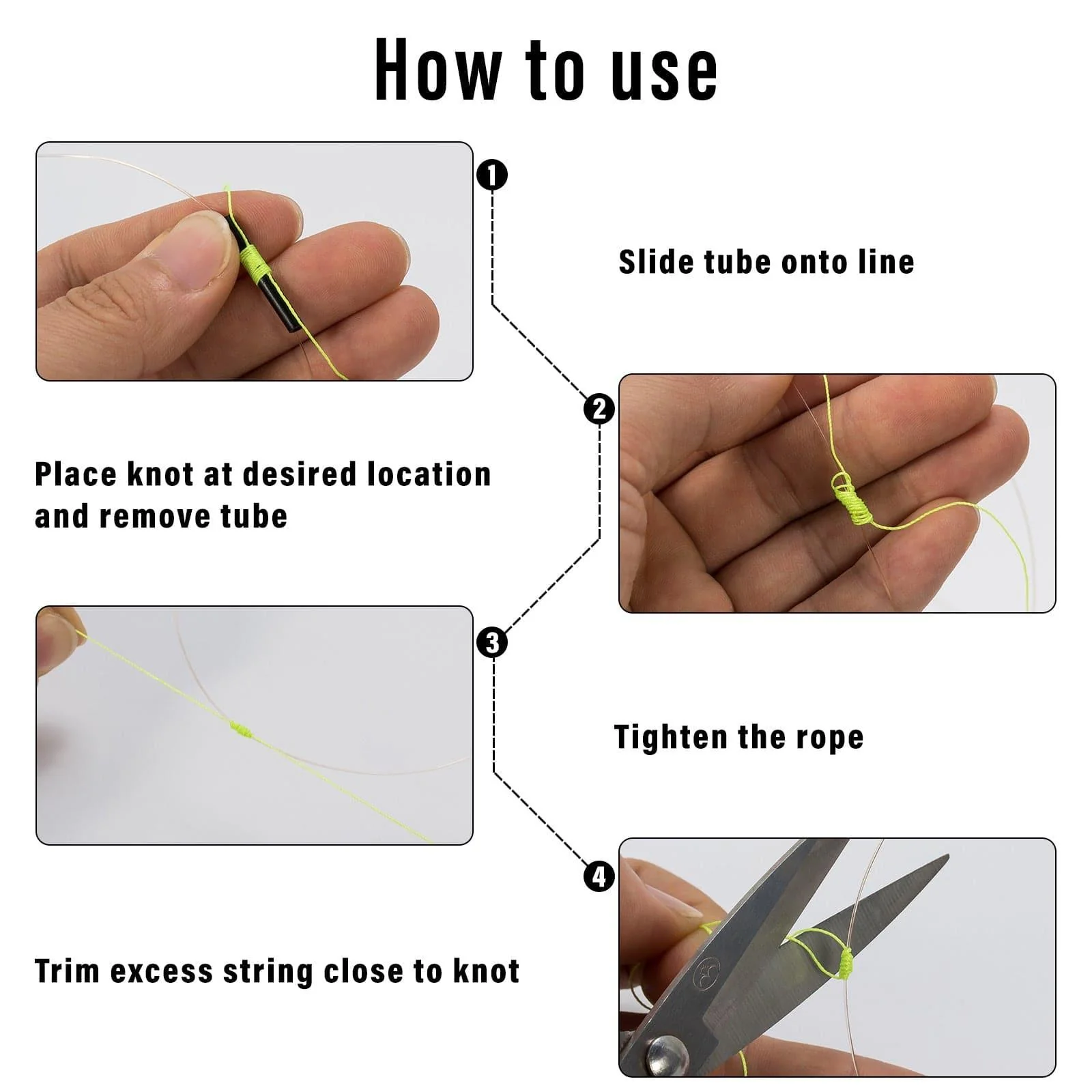 Dr.Fish 100pcs Knot Bobber Stops - Image 3