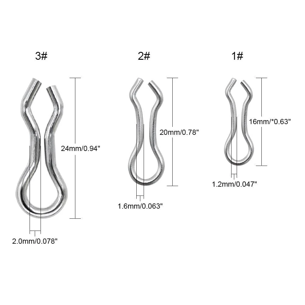 Dr.Fish 100pcs Sinker Eyes for Lead Weight - Image 6
