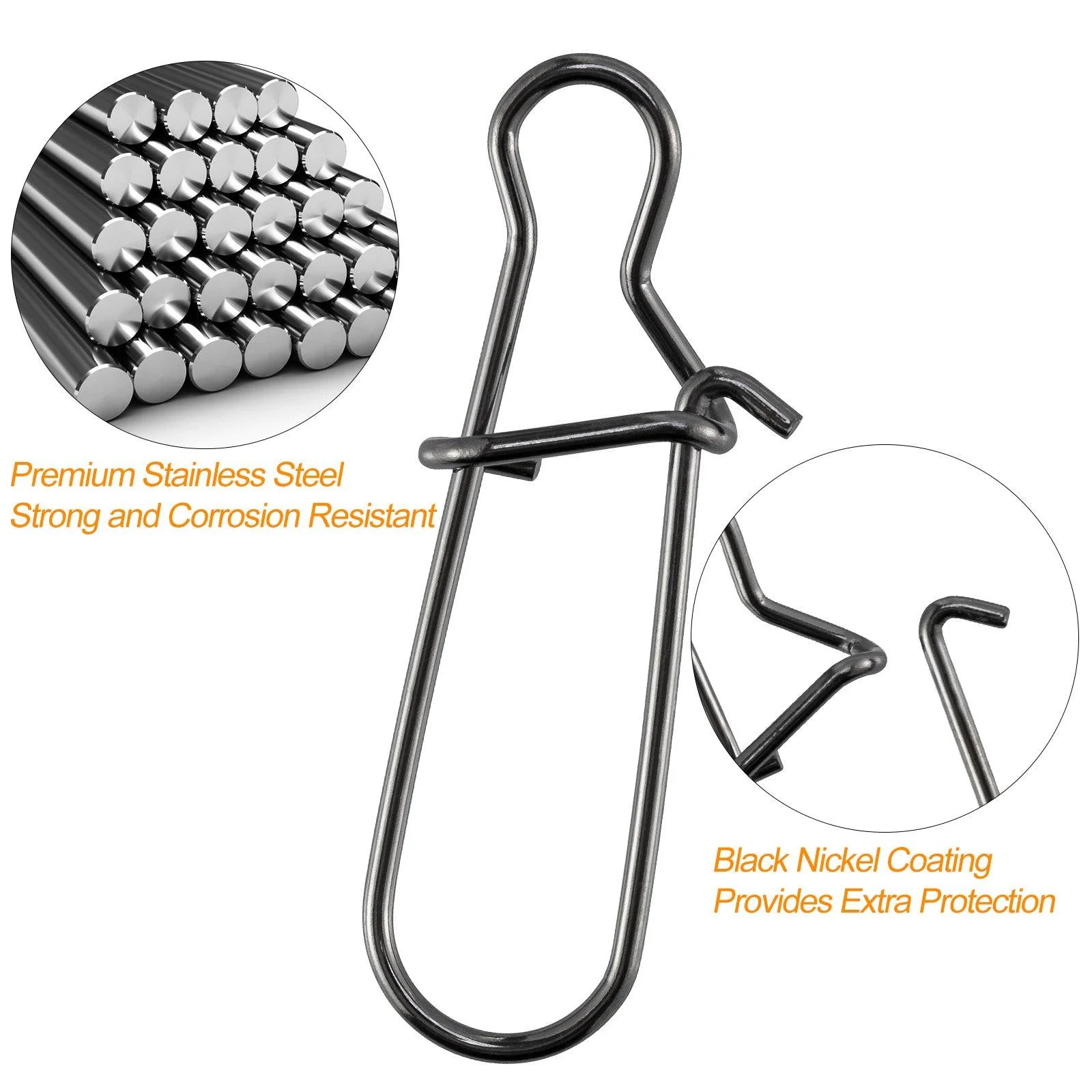 Dr.Fish 100pcs Duo-Lock Snaps 26-220lb - Image 3