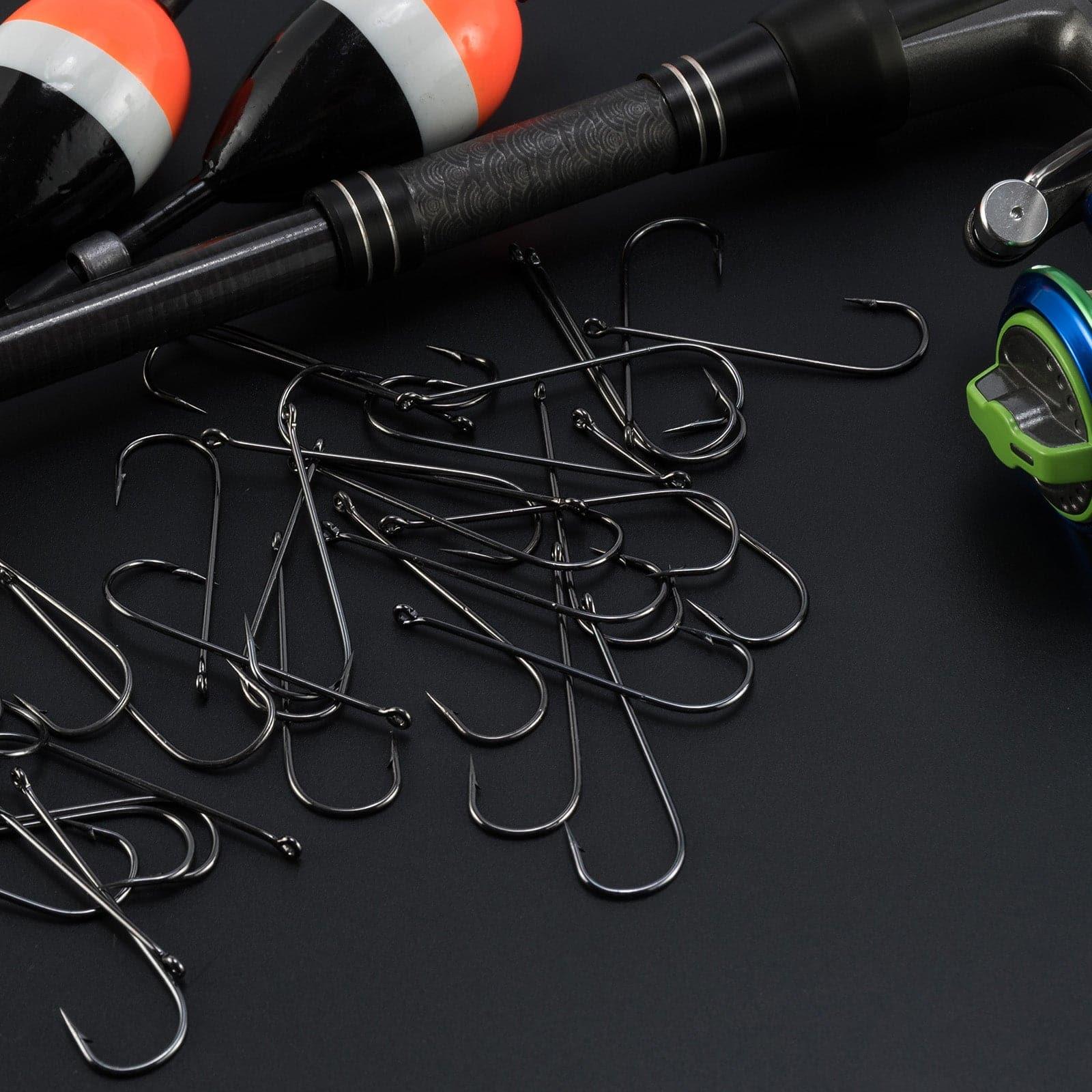 Dr.Fish 100pcs Aberdeen Hooks #12 to 2/0 - Image 6