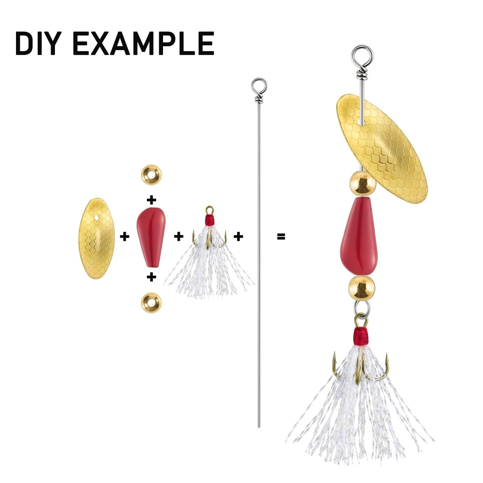 Dr.Fish 105pcs Spinner Making Kit - Image 3