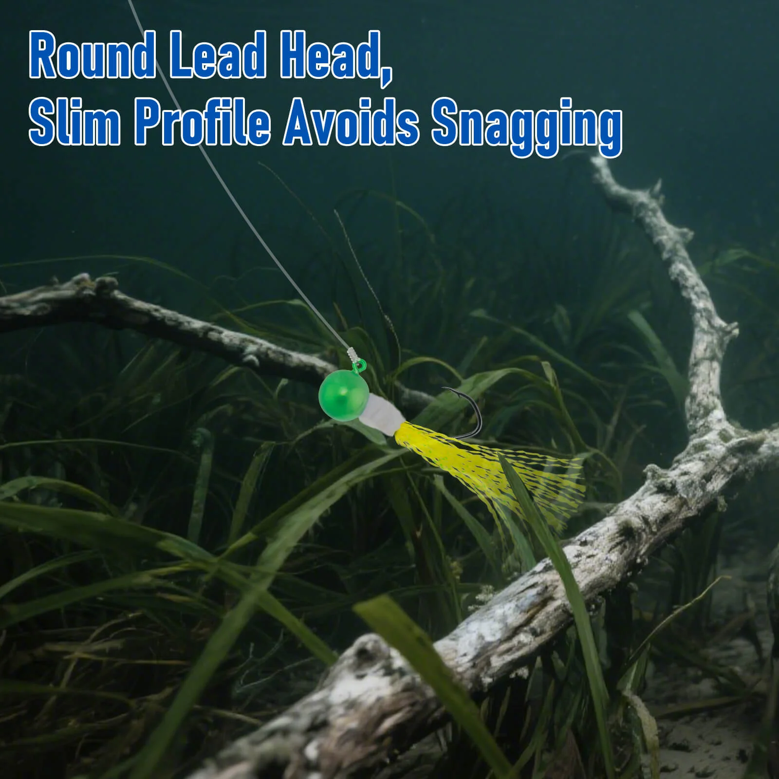 Dr.Fish 10pcs Crappie Marabou Jig heads 1/16oz-3/16oz - Image 4