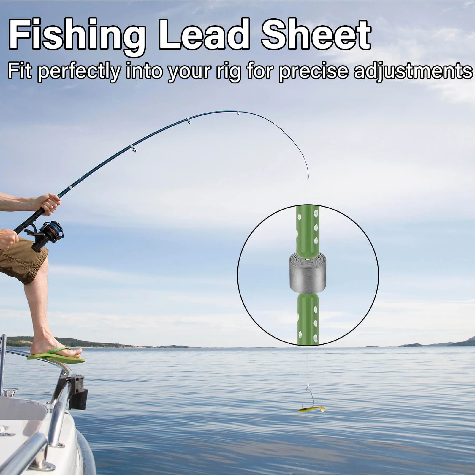 Dr.Fish 10pcs Fishing Lead Roll - Image 5