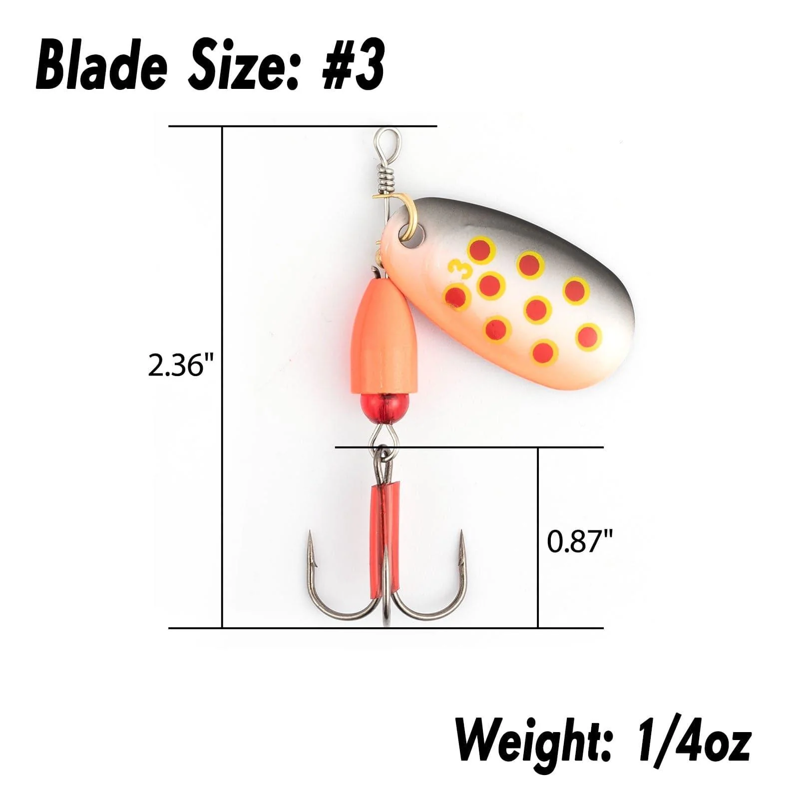 Dr.Fish 10pcs Inline Spinners Lures Kit - Image 6