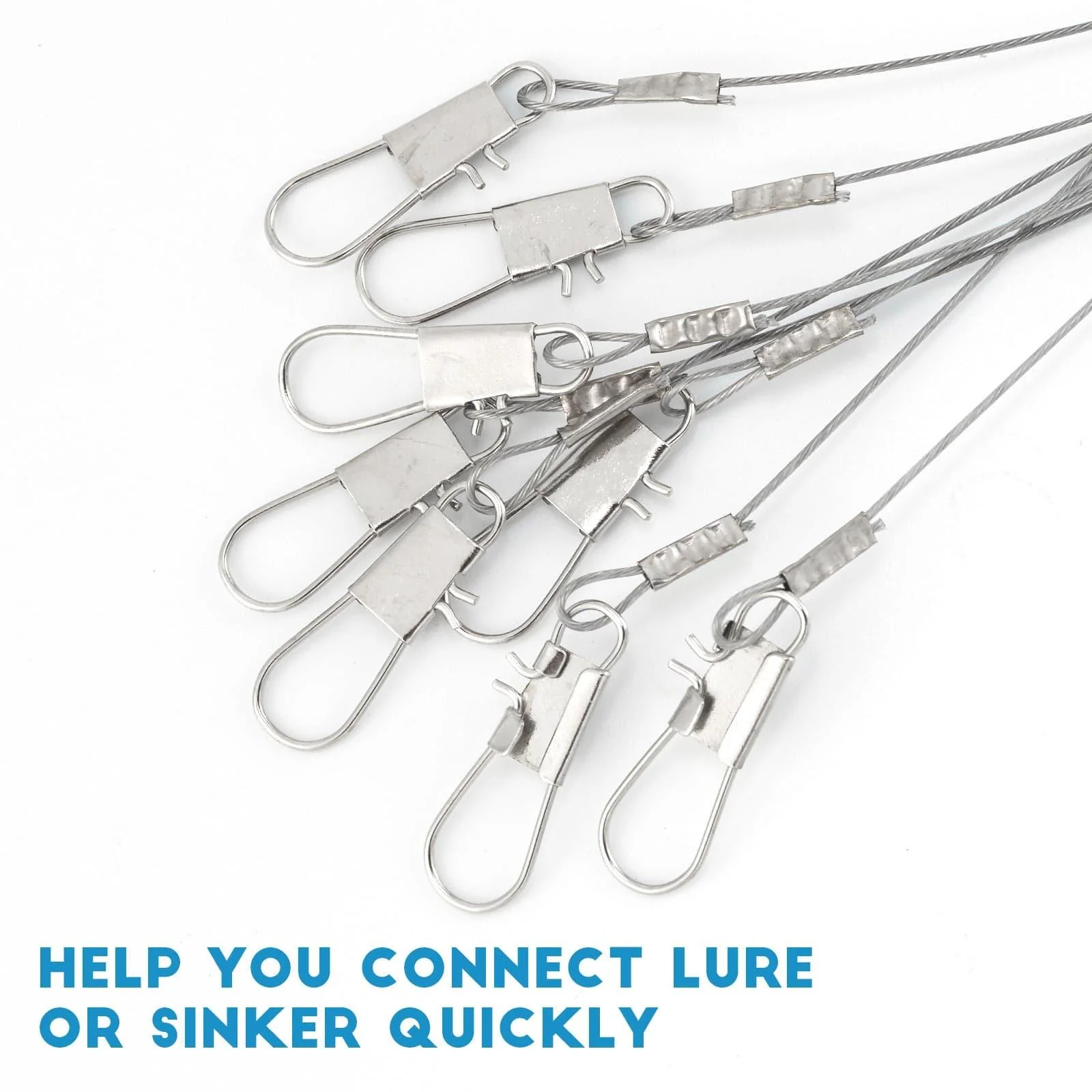 Dr.Fish 10pcs Sea Fishing Wire Trace Leaders - Image 3