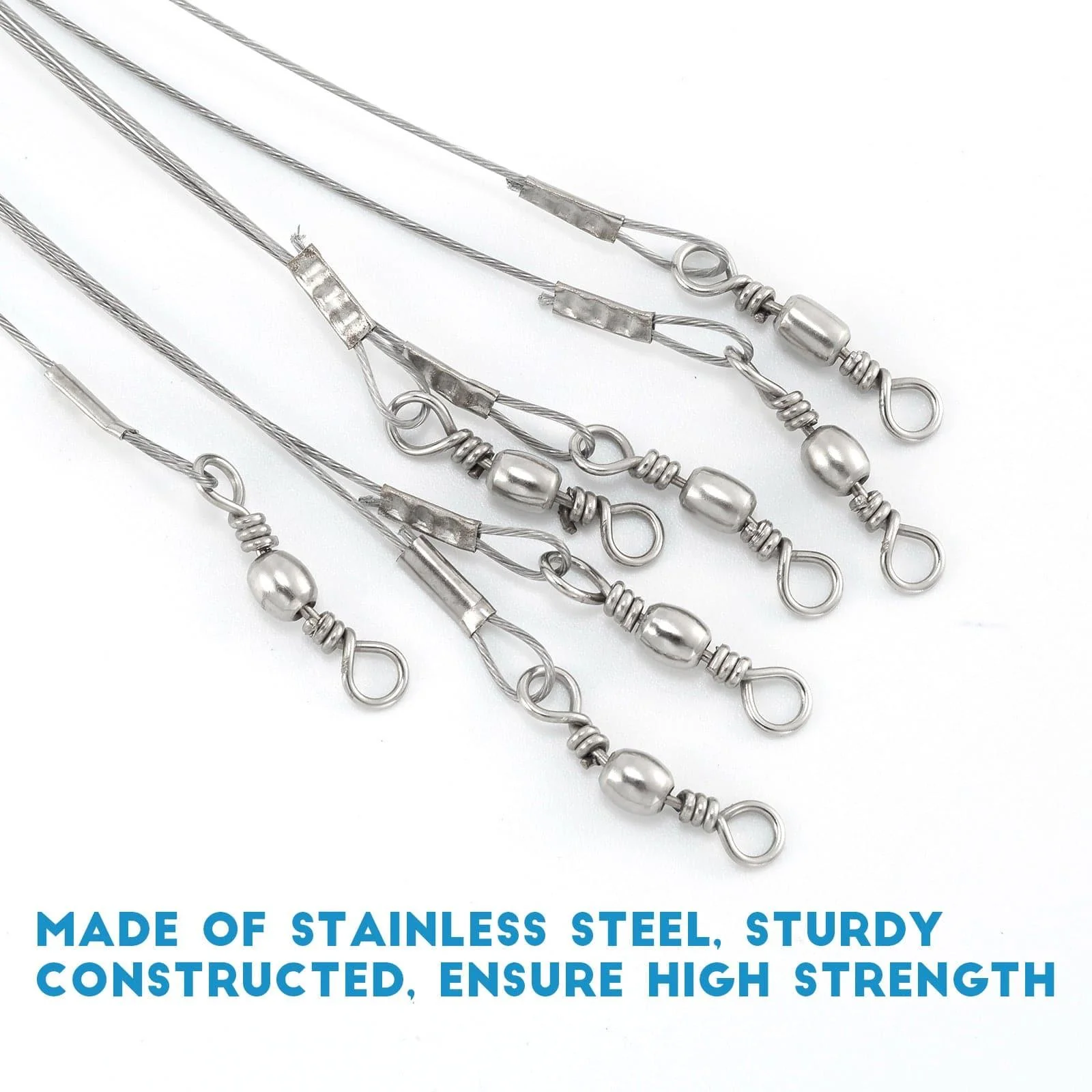 Dr.Fish 10pcs Sea Fishing Wire Trace Leaders - Image 4