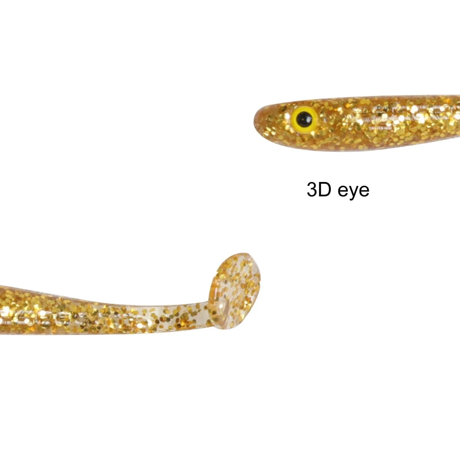 Dr.Fish 10pcs Flashing Glitter Soft Baits 1.57'' - Image 4