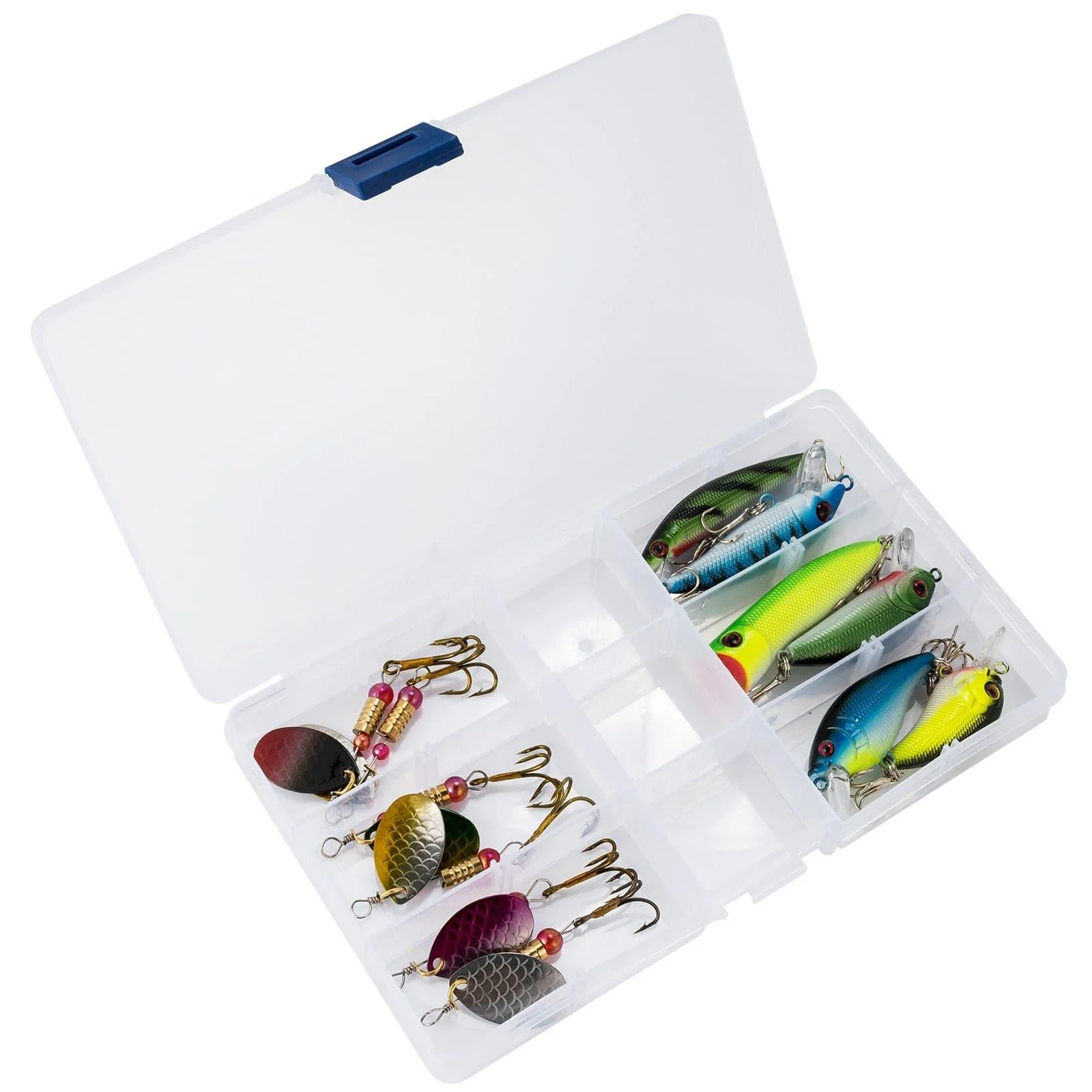 Dr.Fish 12pcs Spinners Minnows Crankbaits Kit - Image 5