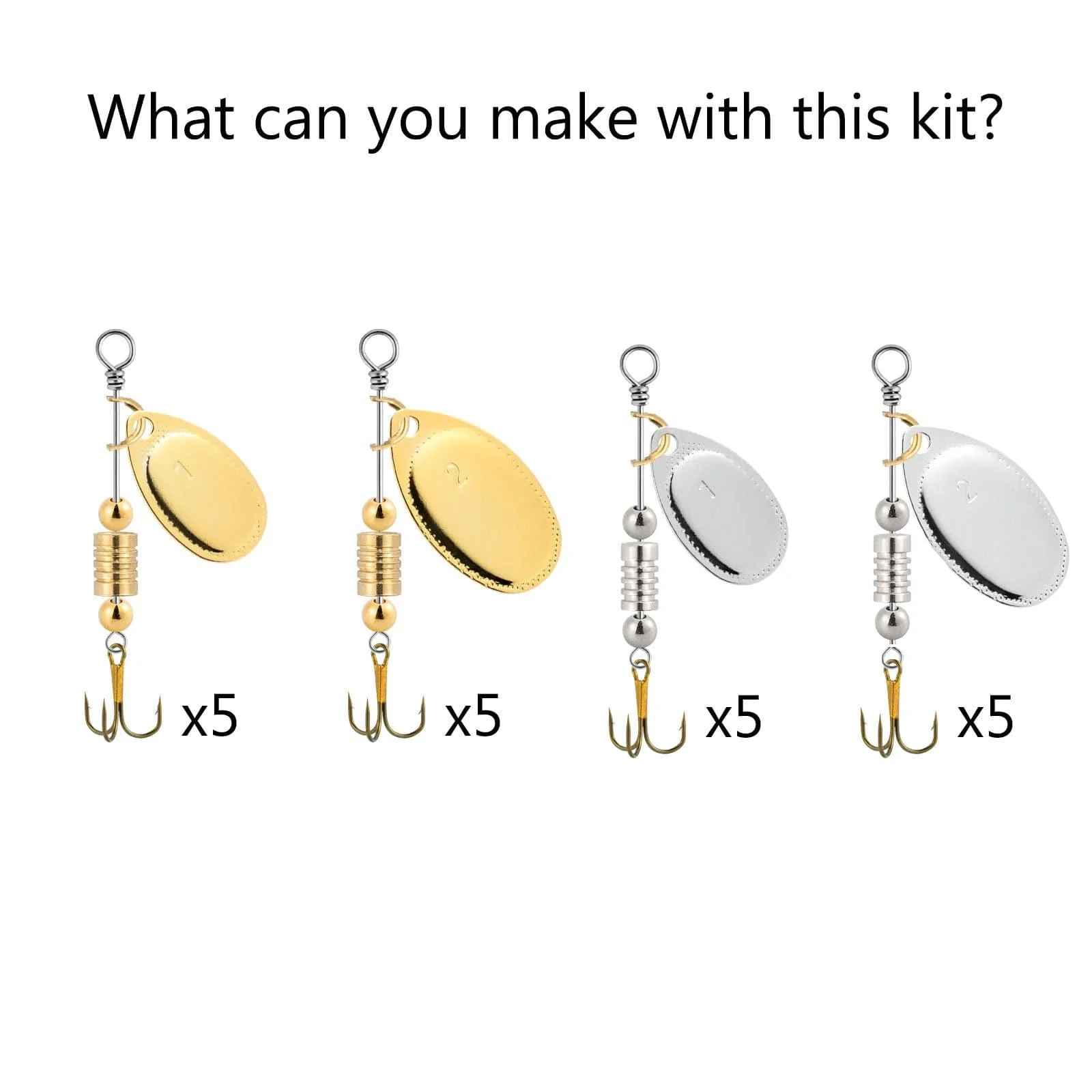 Dr.Fish 140pcs Spinner Making Kit - B4 - Image 3
