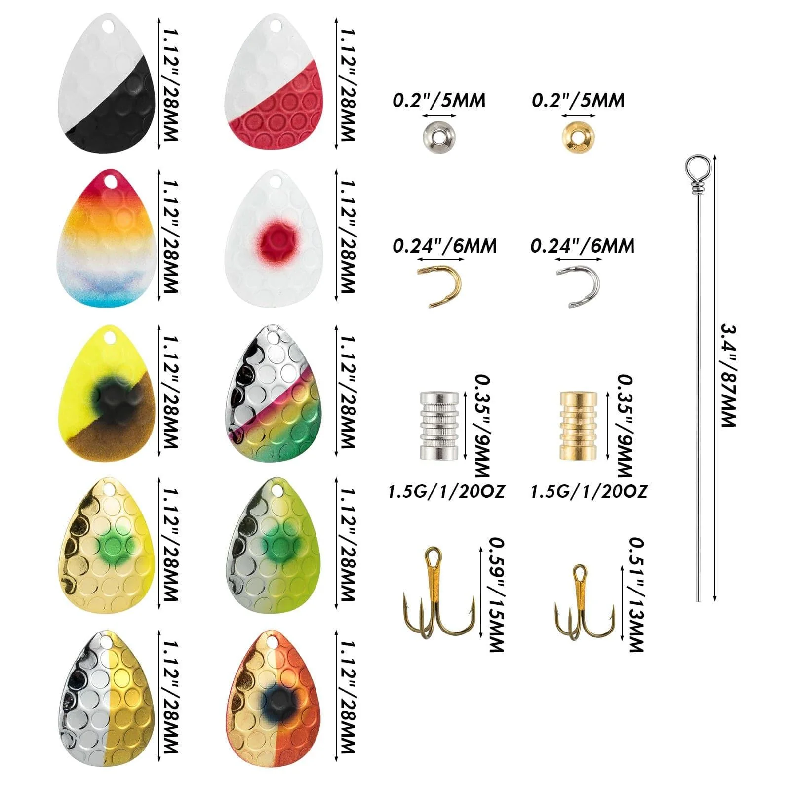 Dr.Fish 140pcs Spinner Making Kit - B9 - Image 7
