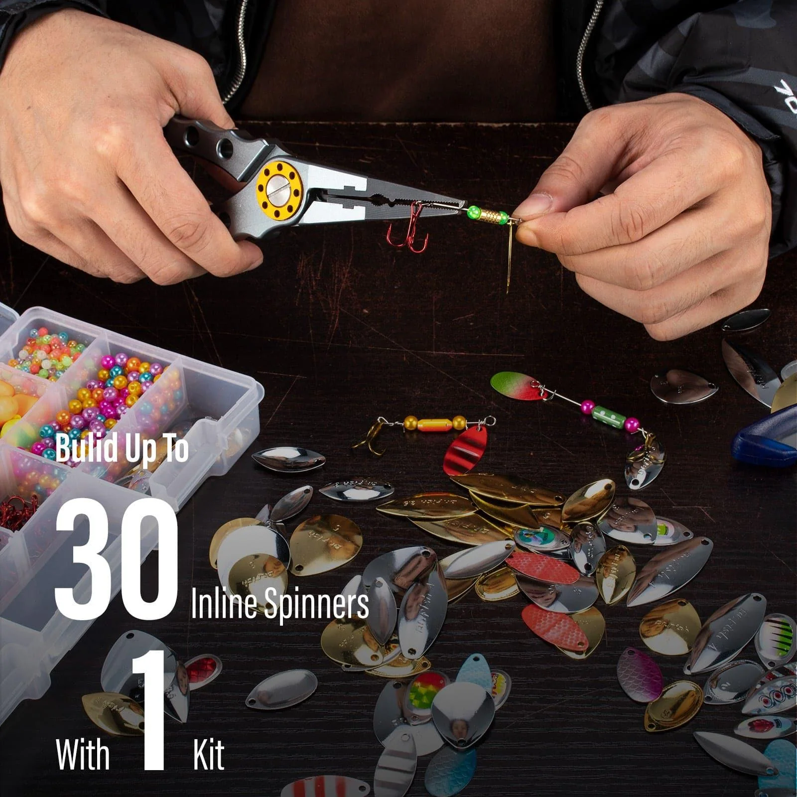 Dr.Fish 1410pcs Spinner Making Kit - Image 5