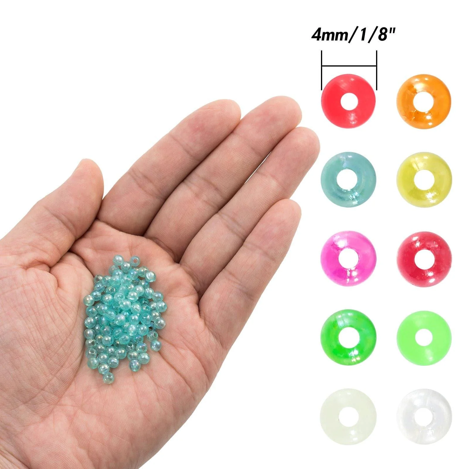 Dr.Fish 1500pcs Fishing Beads Kit 4mm - Image 5