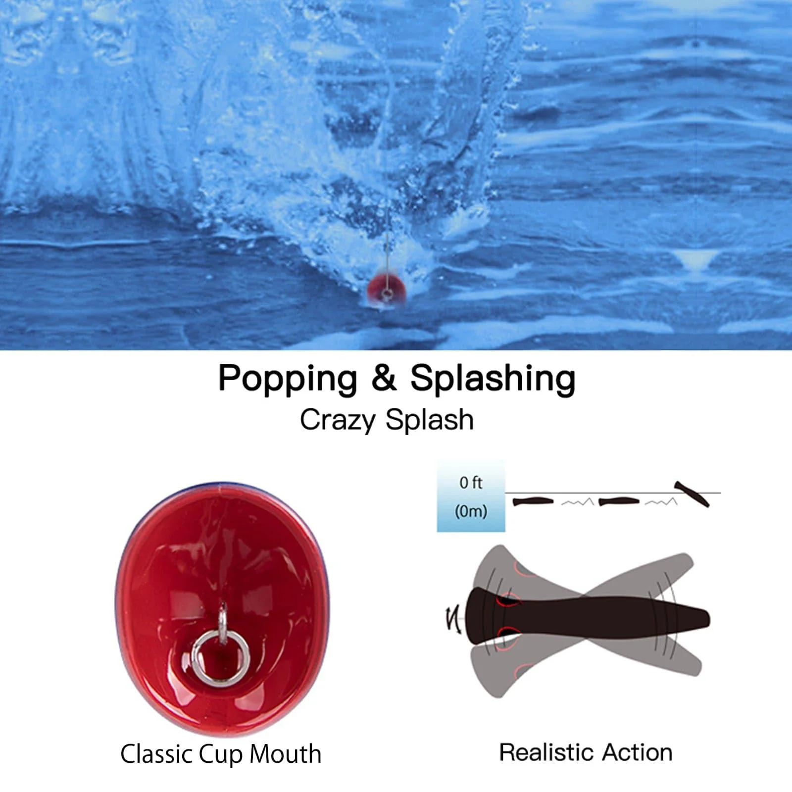 Dr.Fish 1pcs Saltwater GT Popper Lure 8in - Image 5