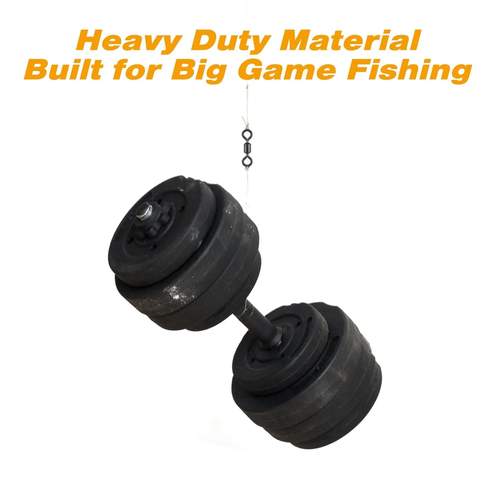 Dr.Fish 20-50pcs Black Rolling Swivels 20-1323lb - Image 7