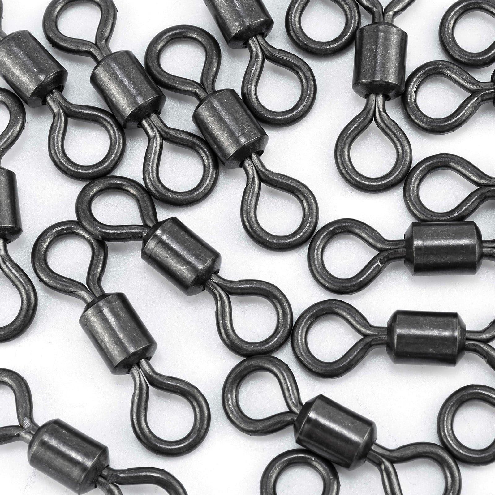 Dr.Fish 20-50pcs Black Rolling Swivels 20-1323lb - Image 9