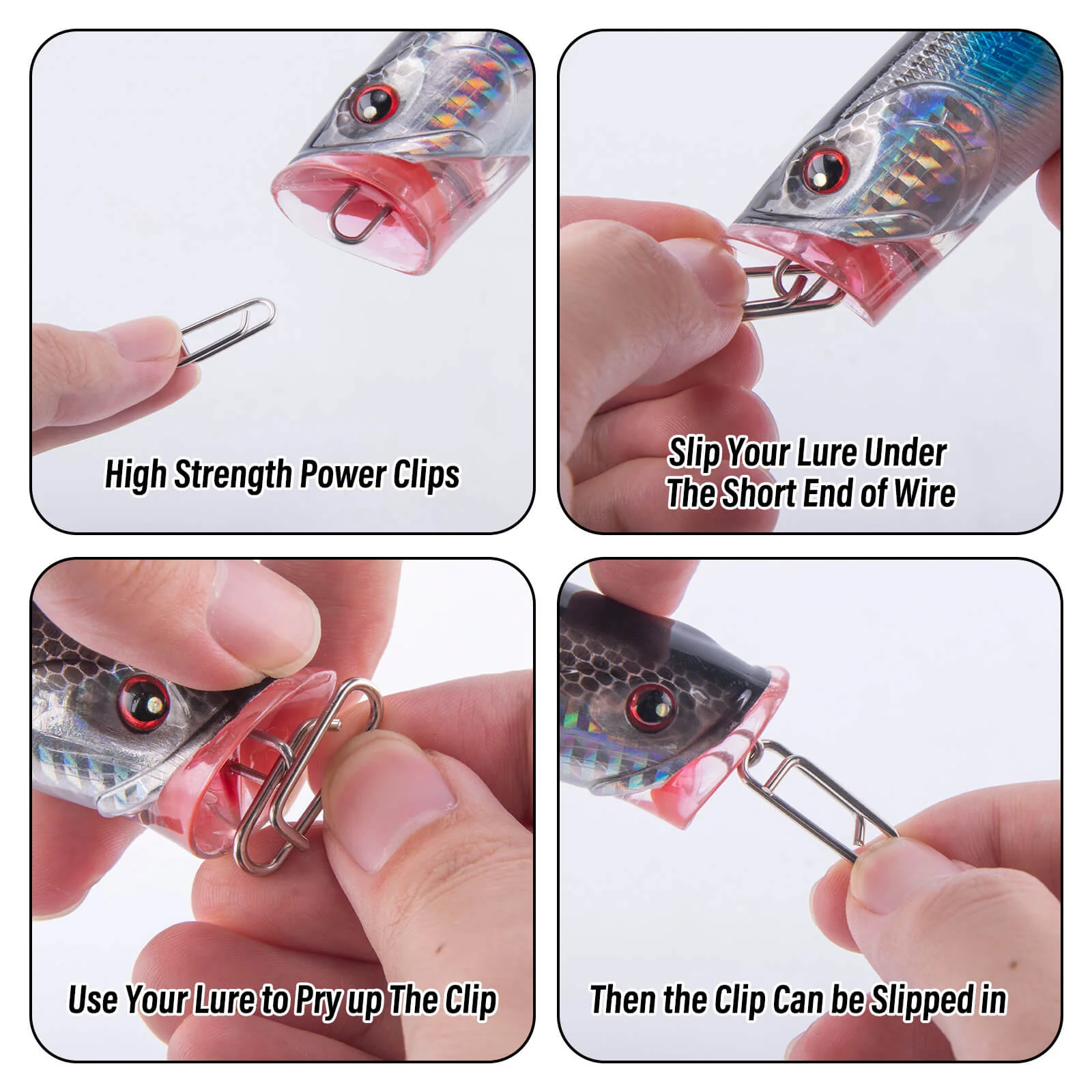 Dr.Fish 200pcs Power Speed Clips Kit 25-125lb - Image 7
