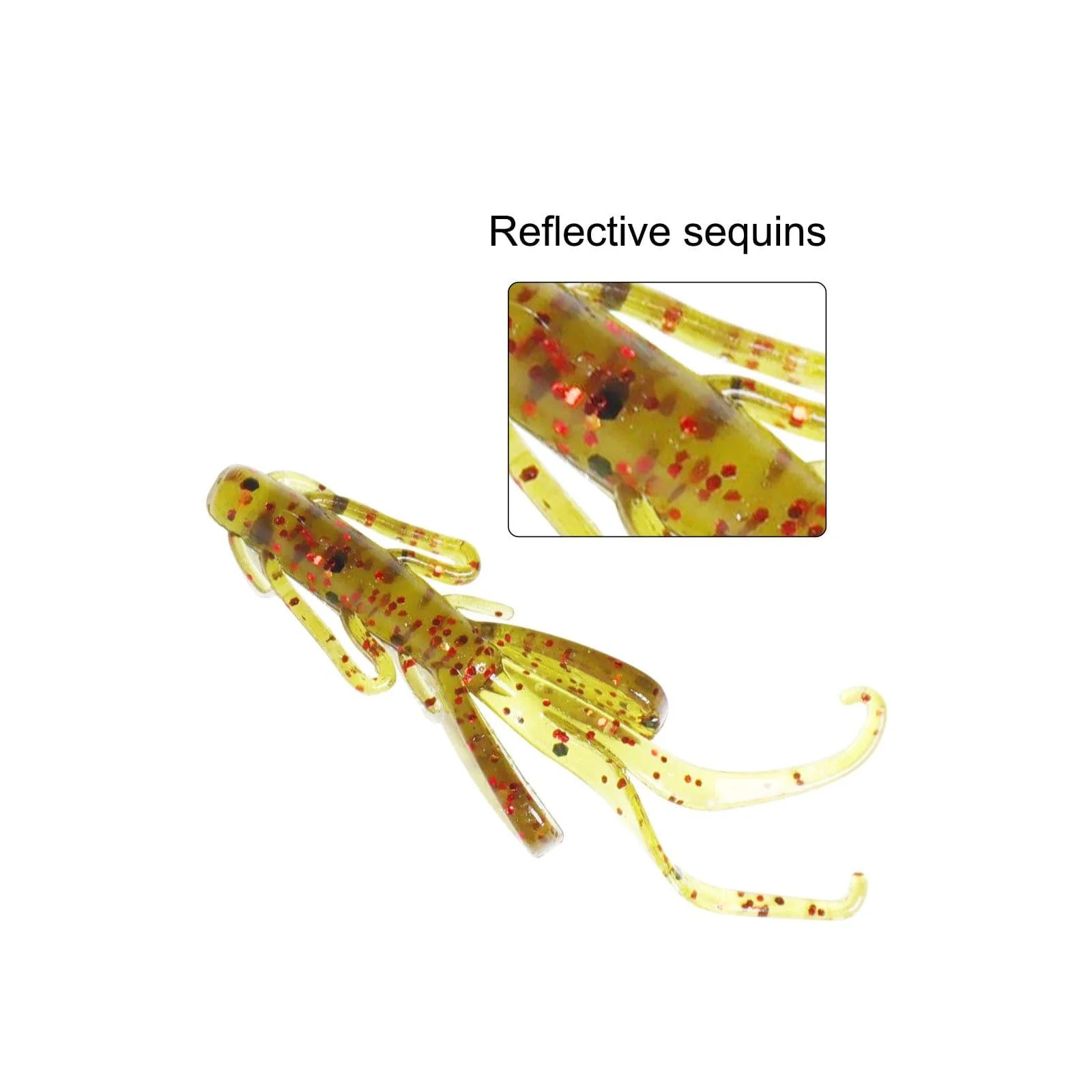 Dr.Fish 20pcs Soft Plastic Crayfish 1.18'' - Image 3