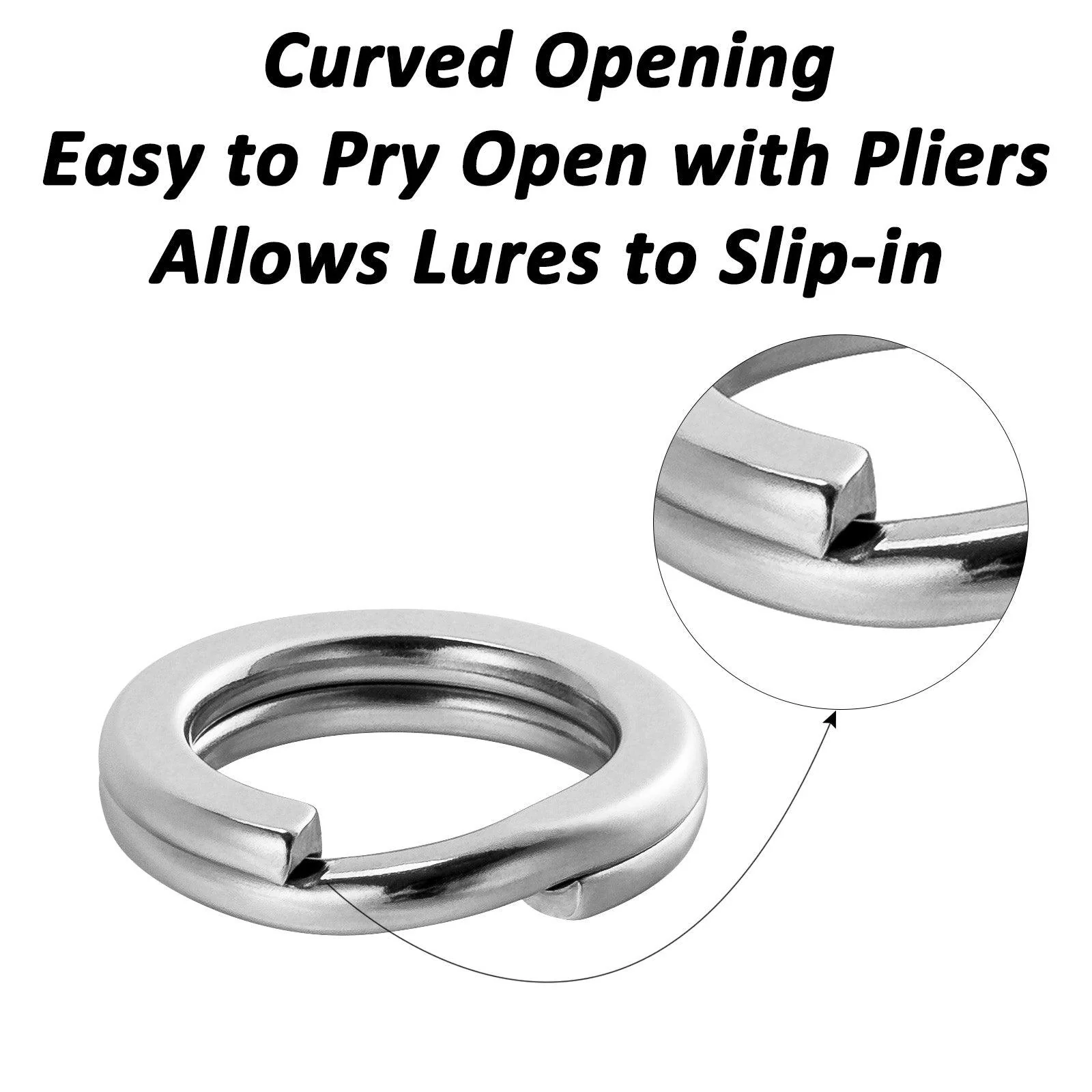 Dr.Fish 100pcs Double Split Ring 9-400lb - Image 3