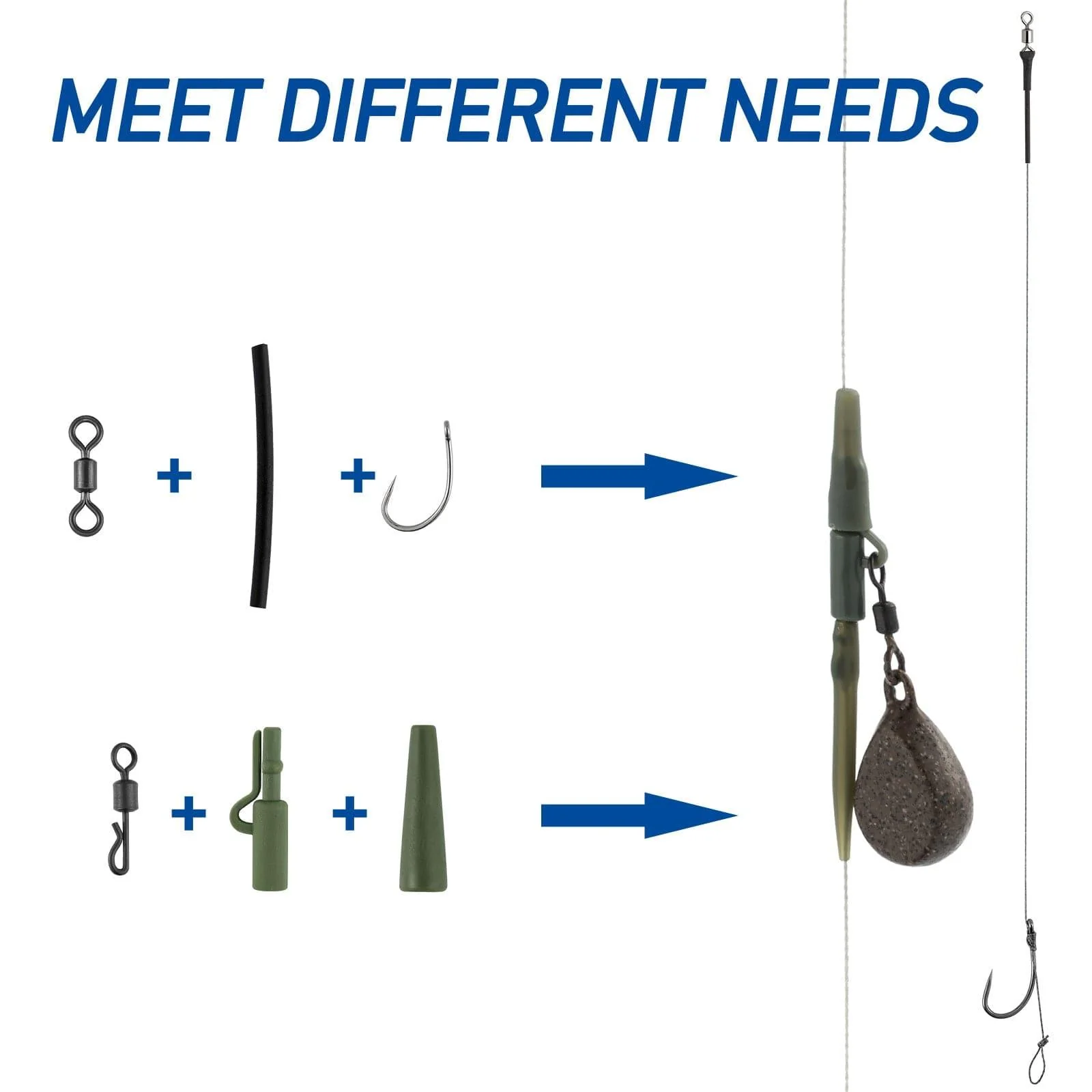 Dr.Fish 278pcs Carp Fishing Tackles Kit - Image 3
