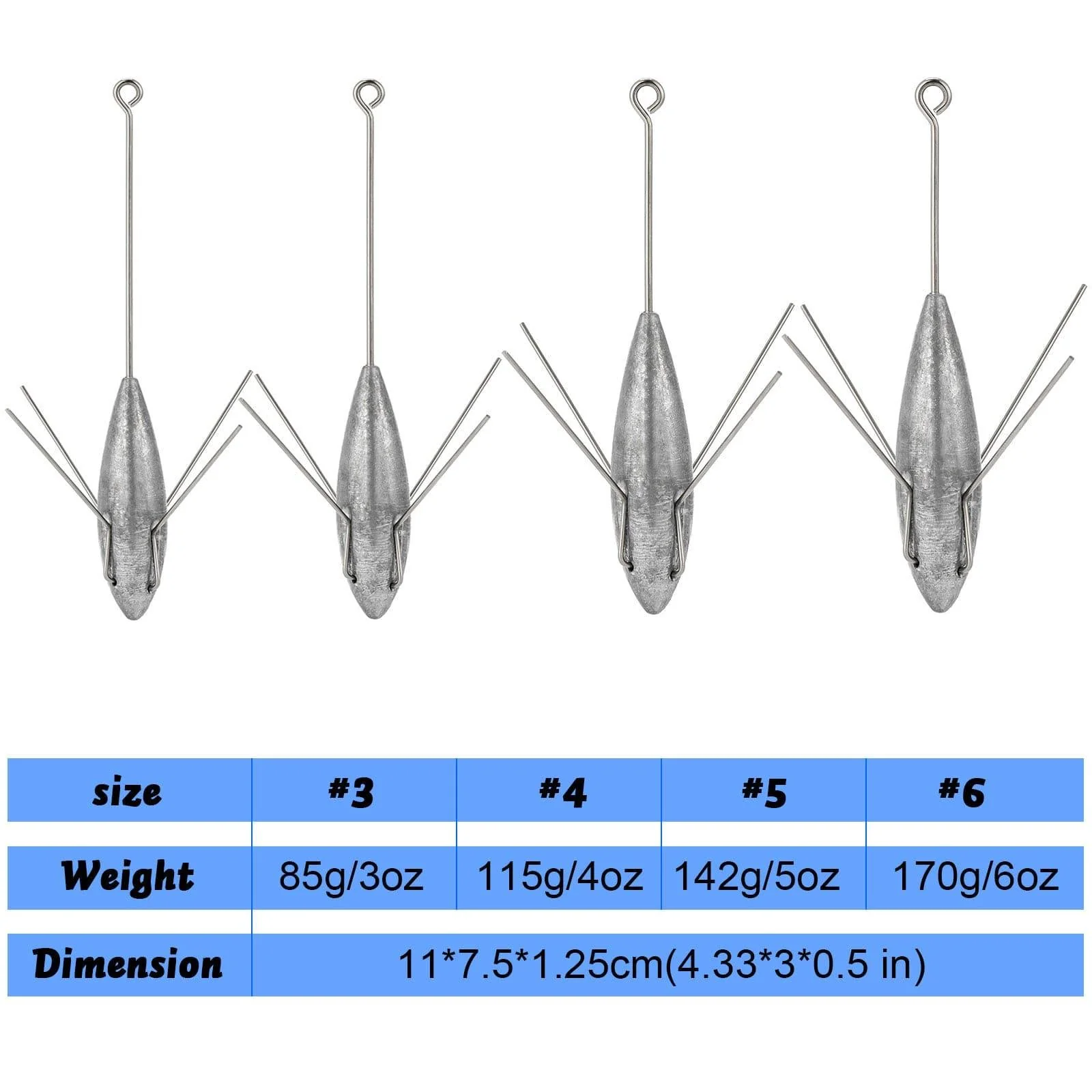 Dr.Fish 2pcs Sputnik Weights 3 to 6oz - Image 5