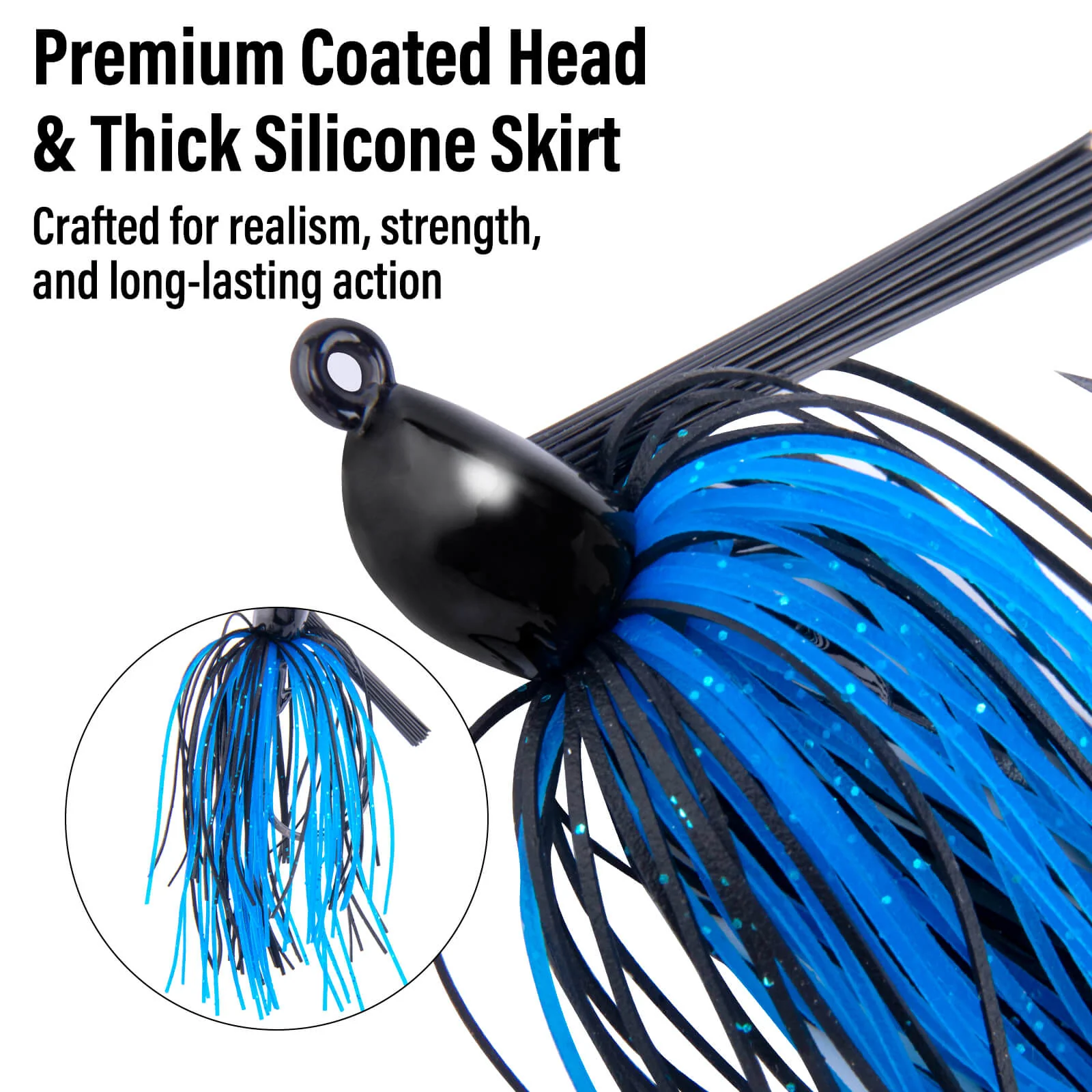 Dr.Fish 2pcs Weedless Bass Fishing Jigs - Image 3