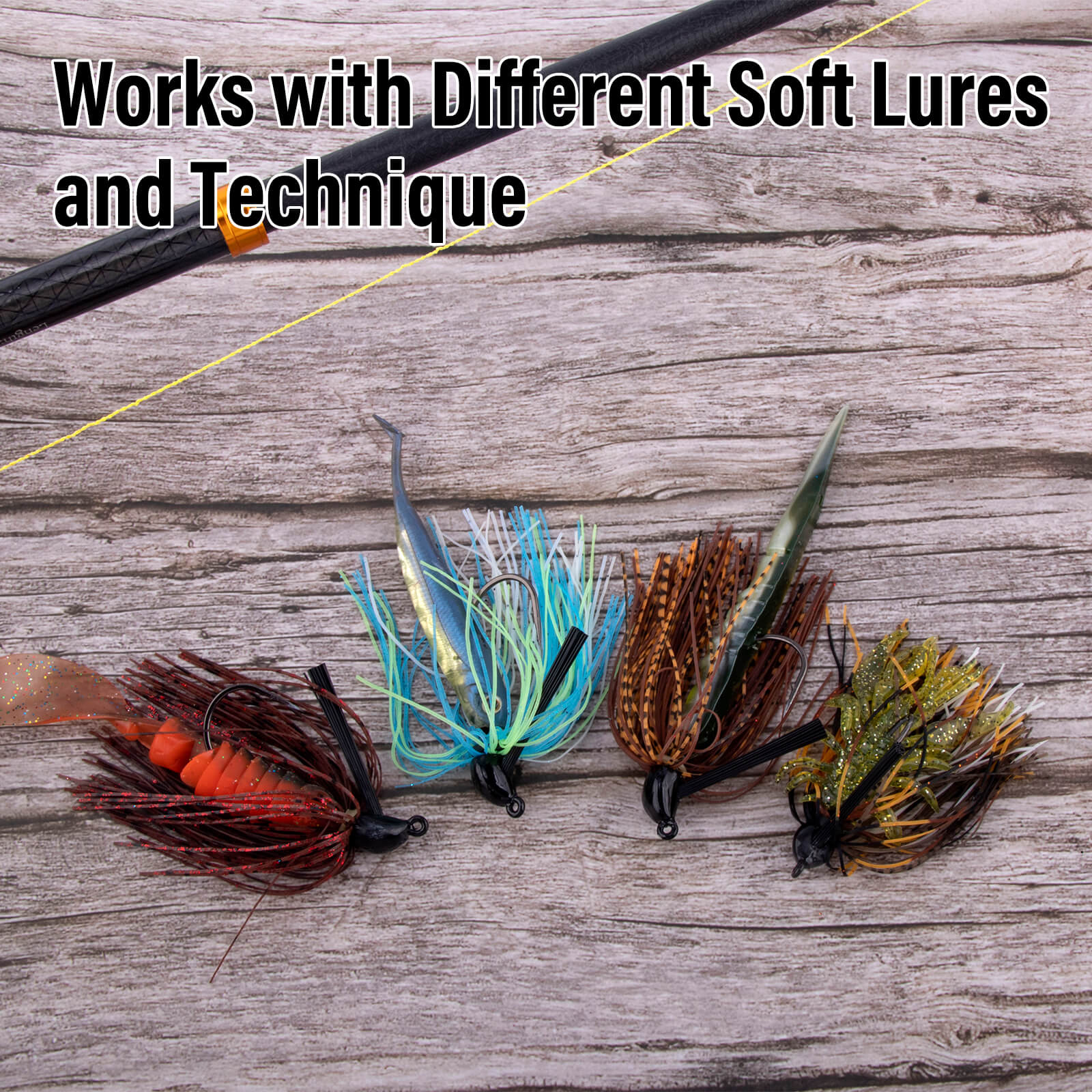 Dr.Fish 2pcs Weedless Bass Fishing Jigs - Image 5
