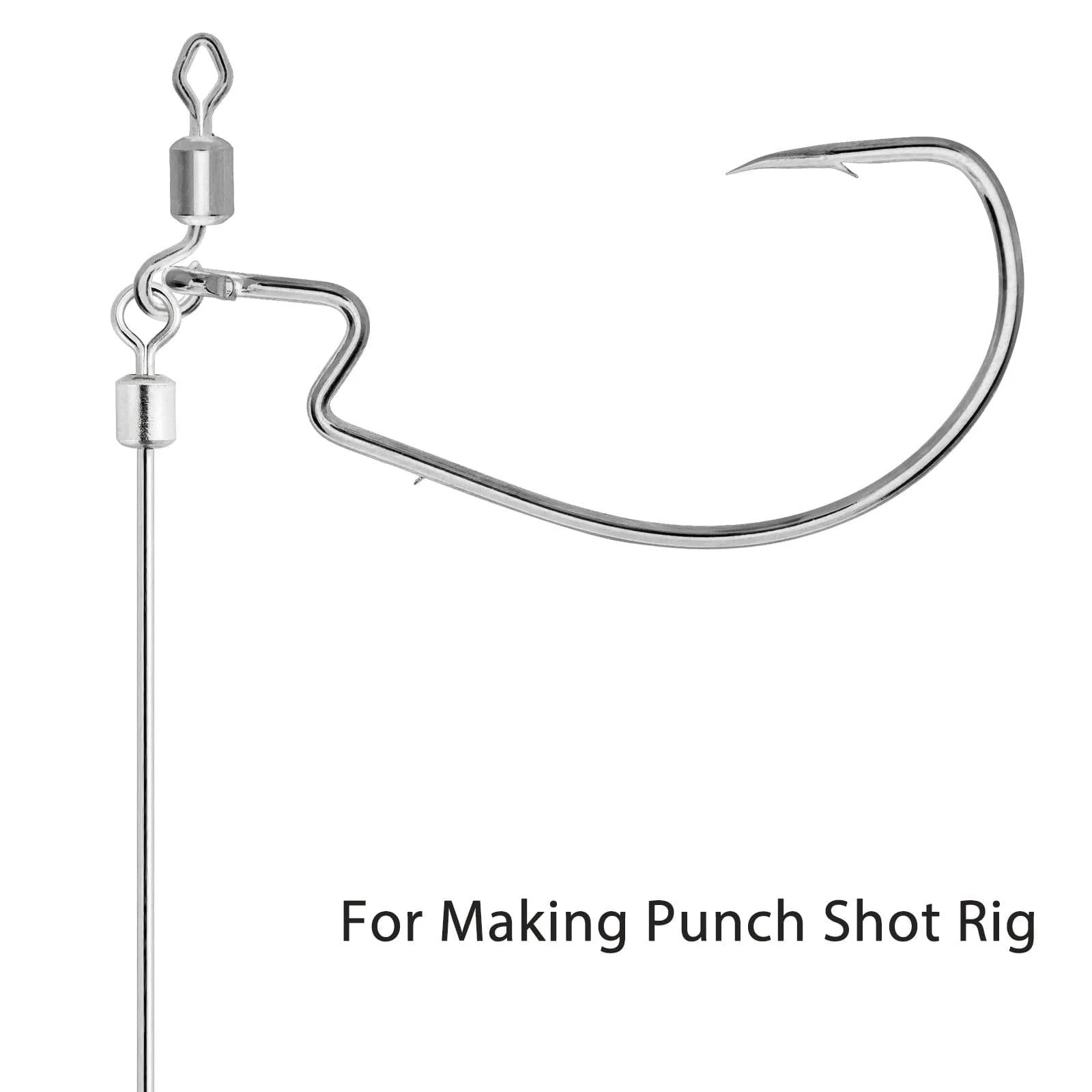 Dr.Fish 30pcs Spinner Shafts Looped Wire - Image 4