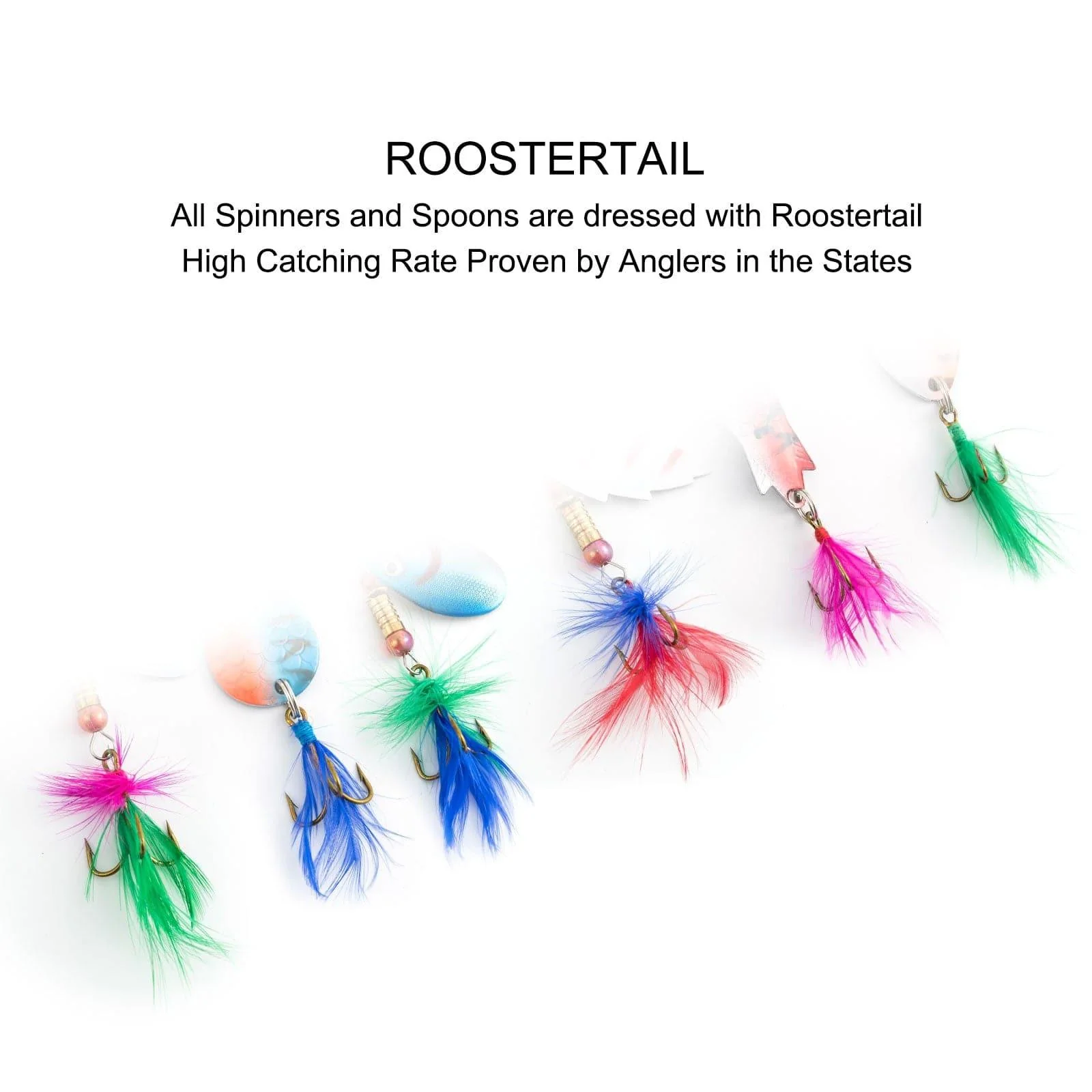 Dr.Fish Spinners and Spoons Kit Rooster Tail - Image 3
