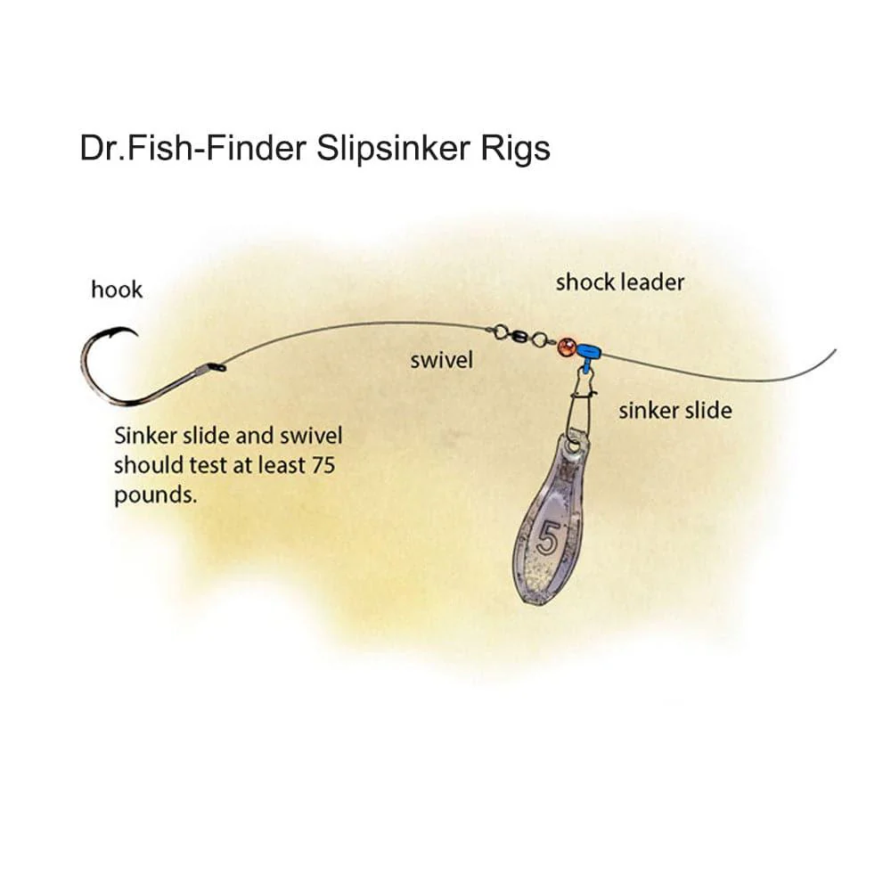 Dr.Fish 30pcs Sinker Slider with Hooked Snap 77-110lb - Image 4
