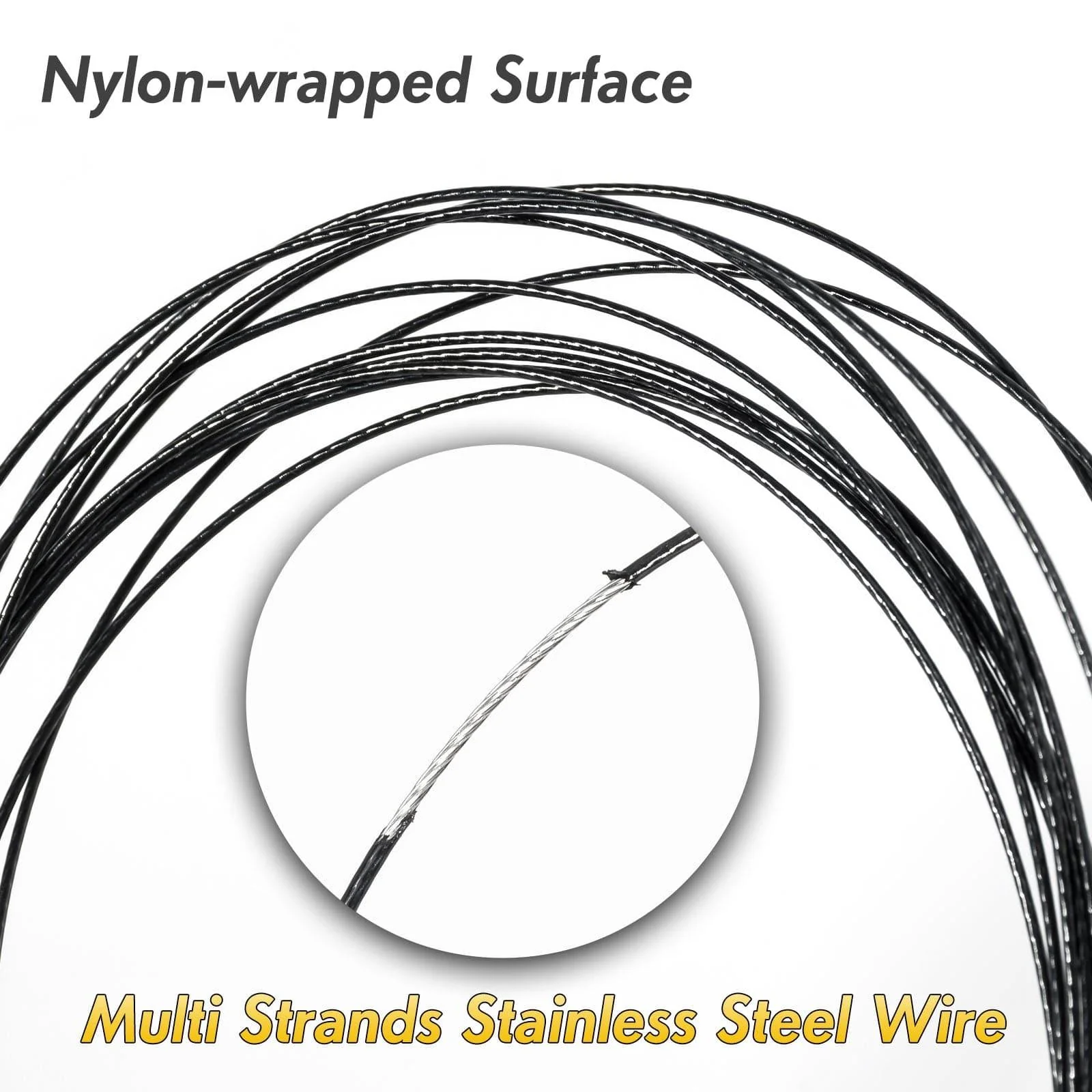 Dr.Fish 30pcs Fishing Trace Wire Leaders 19.6''/128lb - Image 4