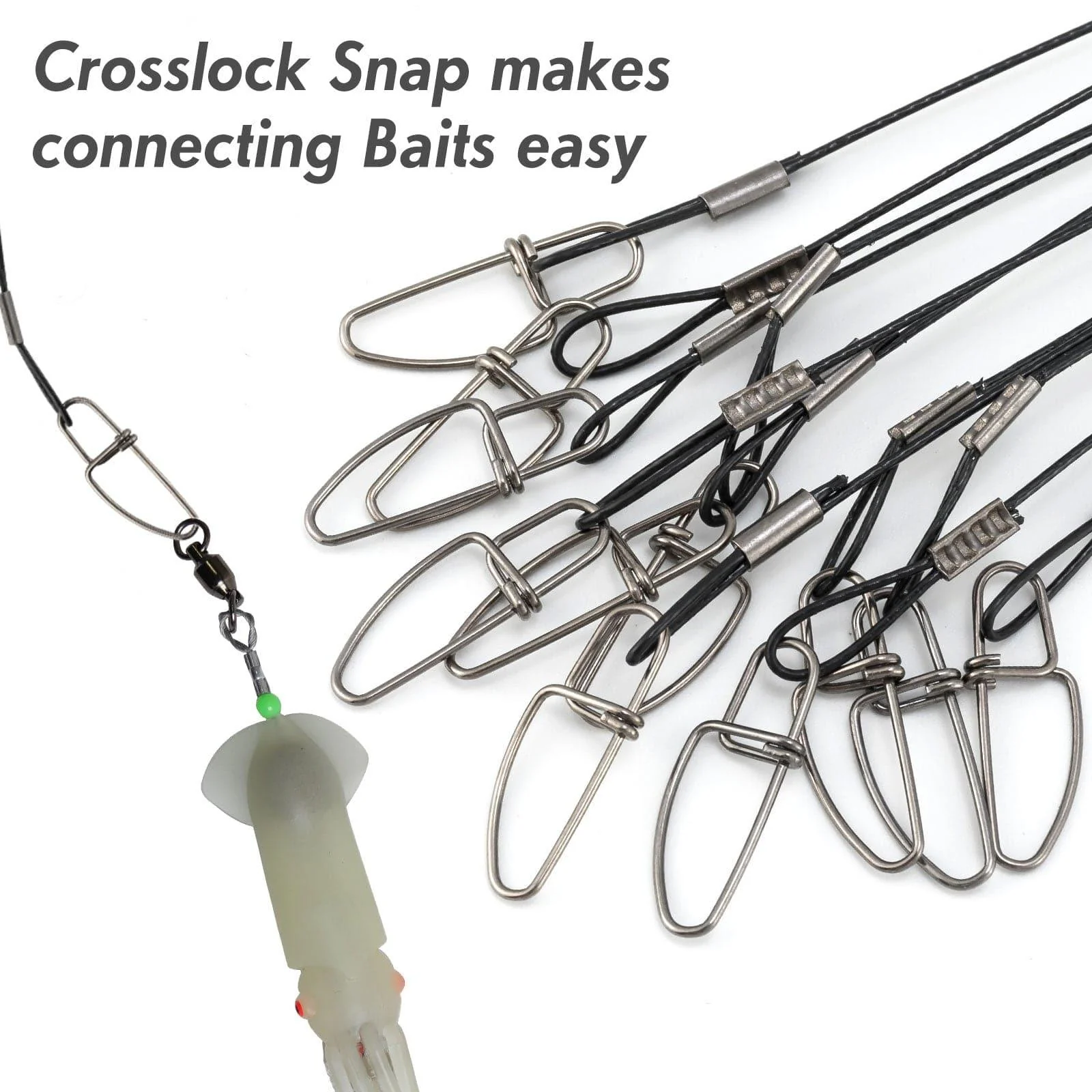 Dr.Fish 30pcs Fishing Trace Wire Leaders 19.6''/128lb - Image 6