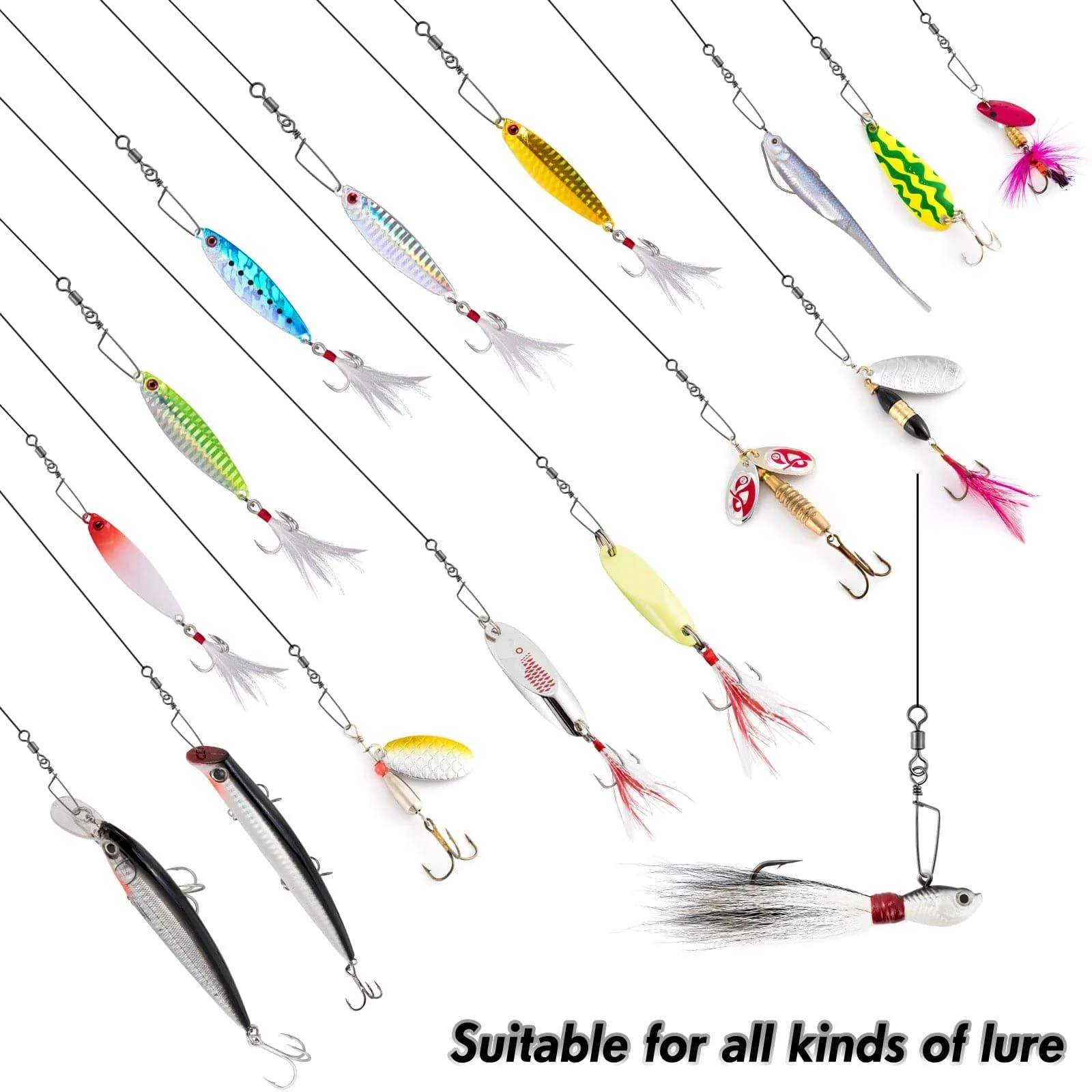 Dr.Fish 30pcs Rolling Swivels with Coastlock Snaps 18-198lb - Image 6