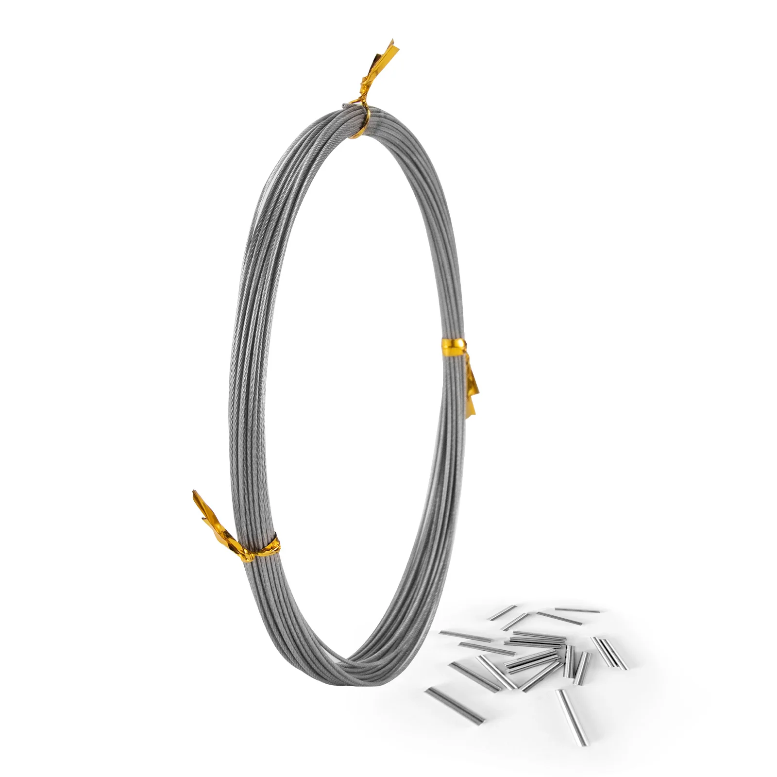 Dr.Fish 32.8ft Fishing Wire Fishing Leader Line with Crimps Sleeves 8LB-400LB - Image 8