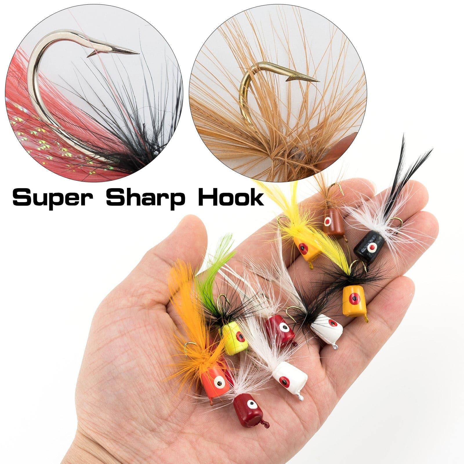Dr.Fish 5/10pcs Fly Fishing Poppers Kit - Image 7