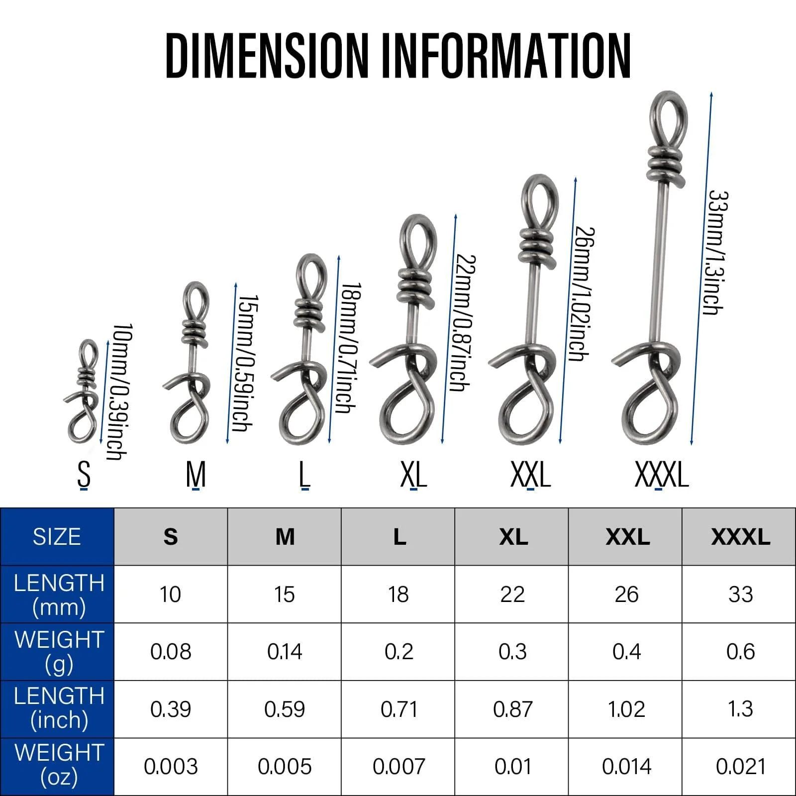 Dr.Fish 50pcs Fast Clips Lure Connector - Image 5