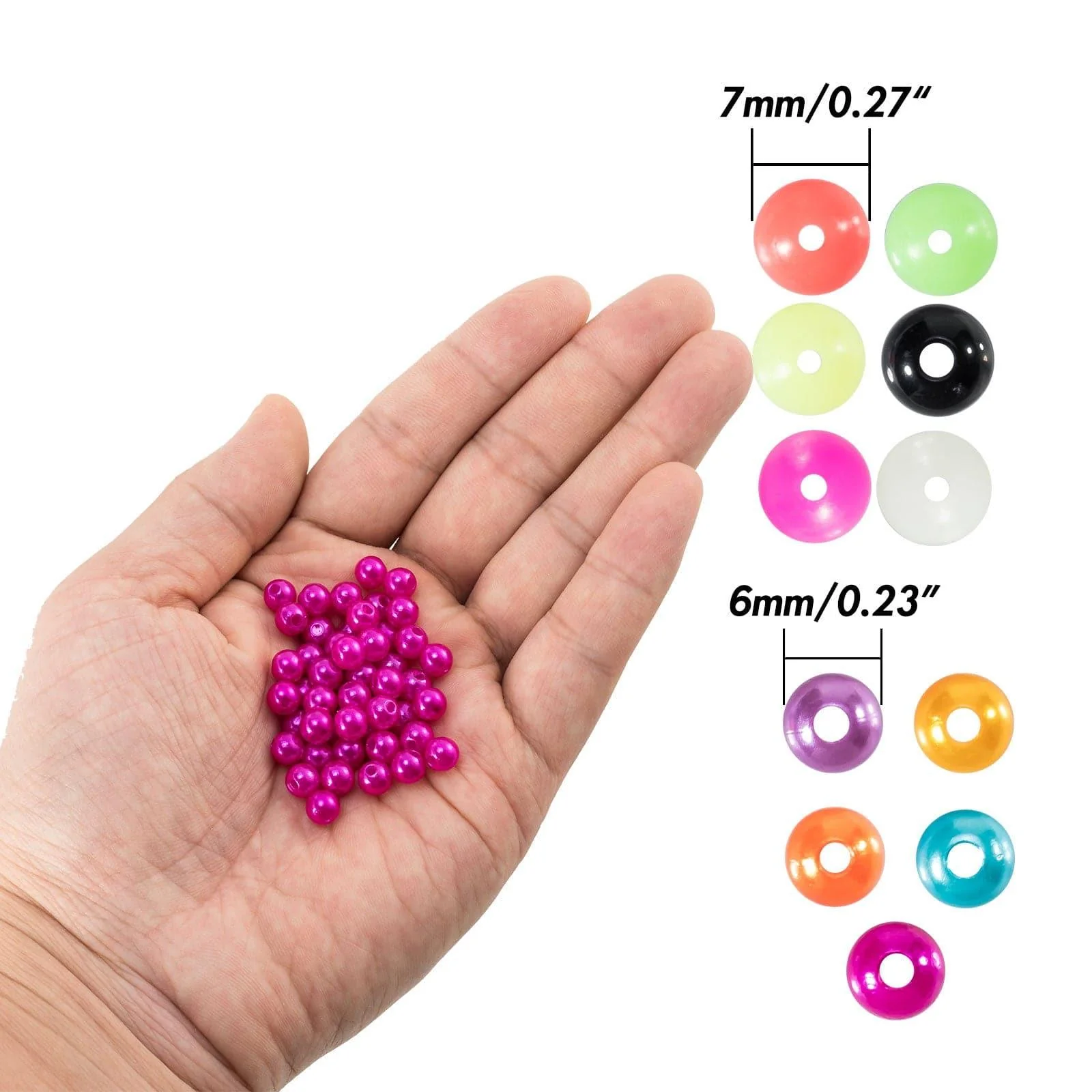 Dr.Fish 550pcs Fishing Beads Kit 6-7mm - Image 5
