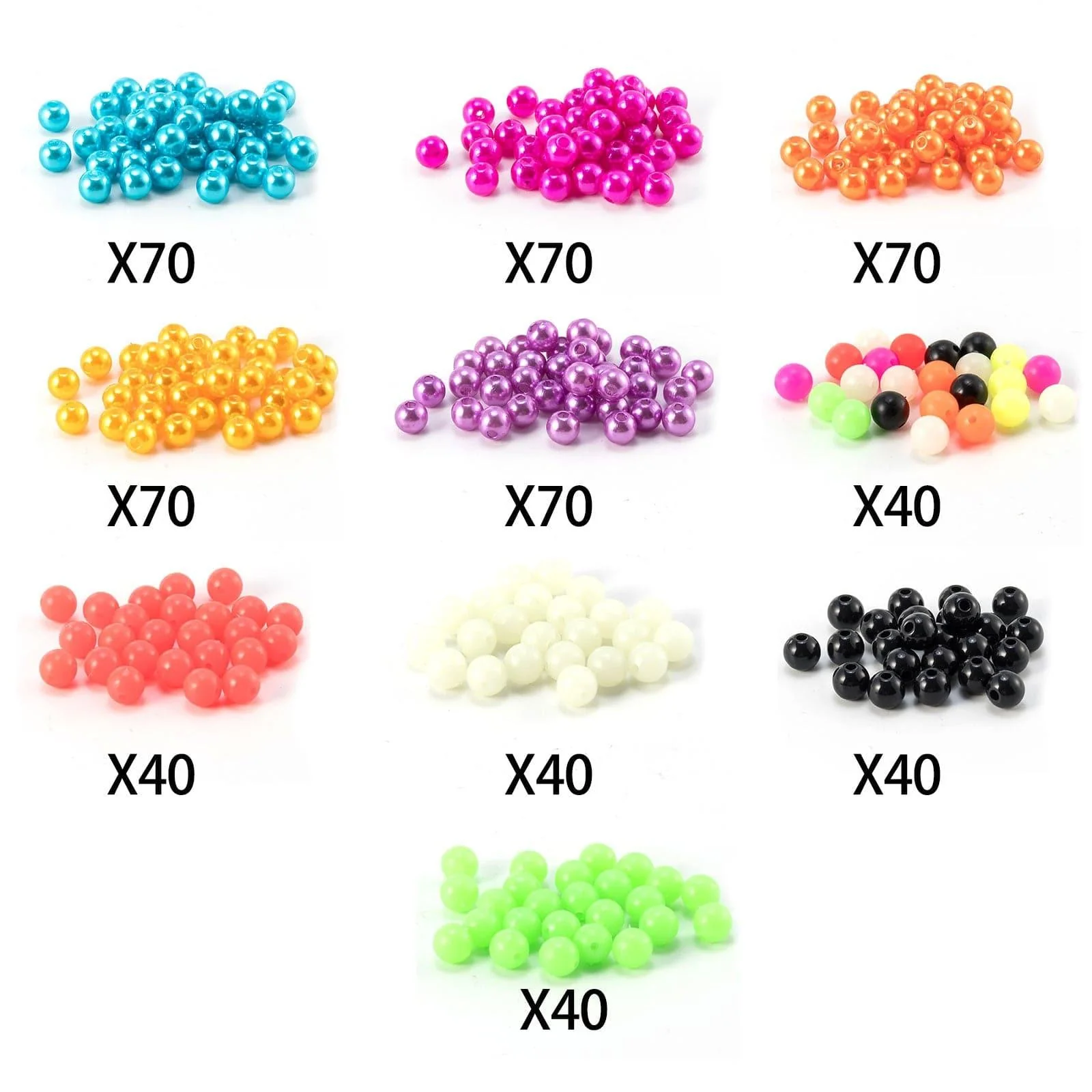 Dr.Fish 550pcs Fishing Beads Kit 6-7mm - Image 6