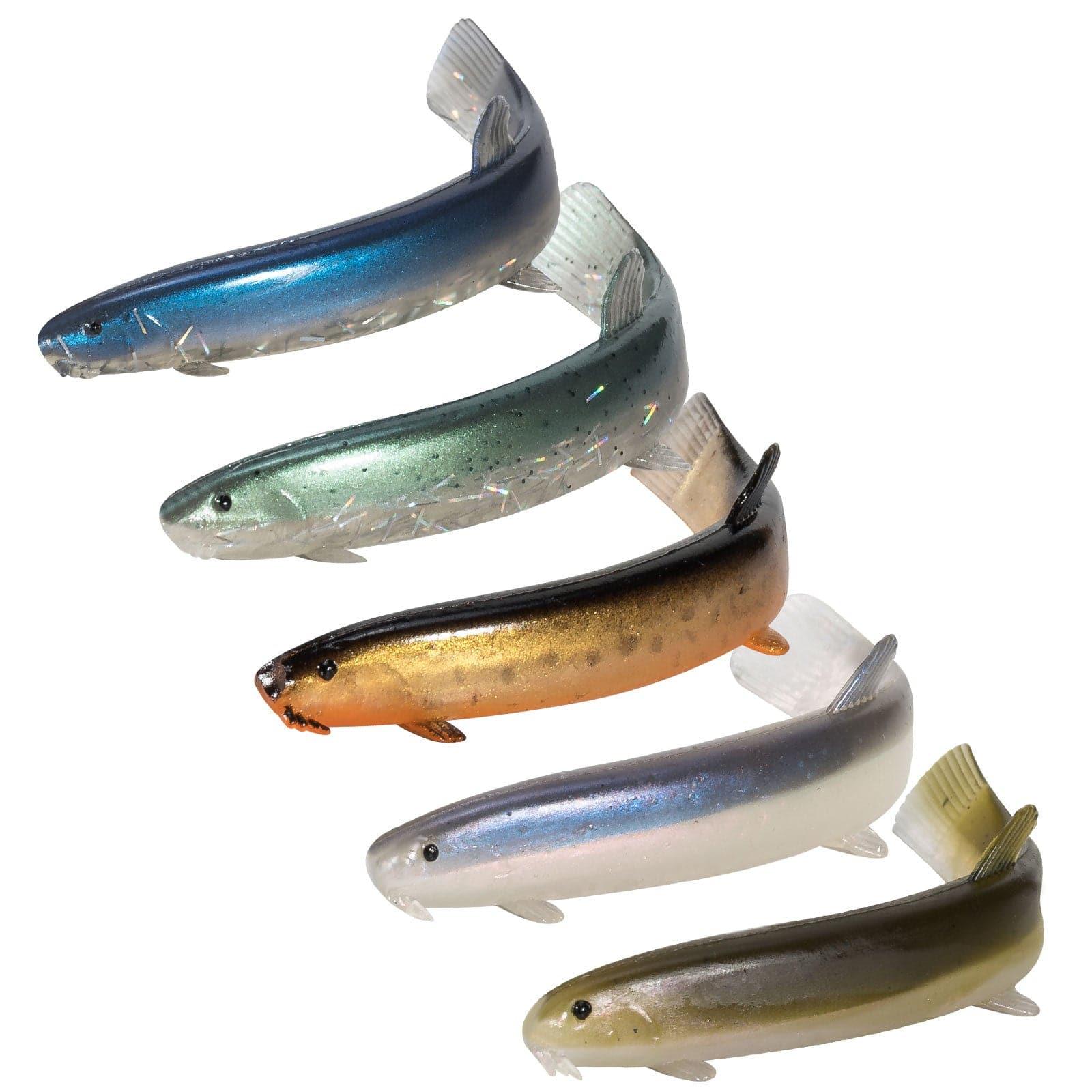 Dr.Fish 5pcs Artificial Loach Soft Baits 3.9'' - Image 3