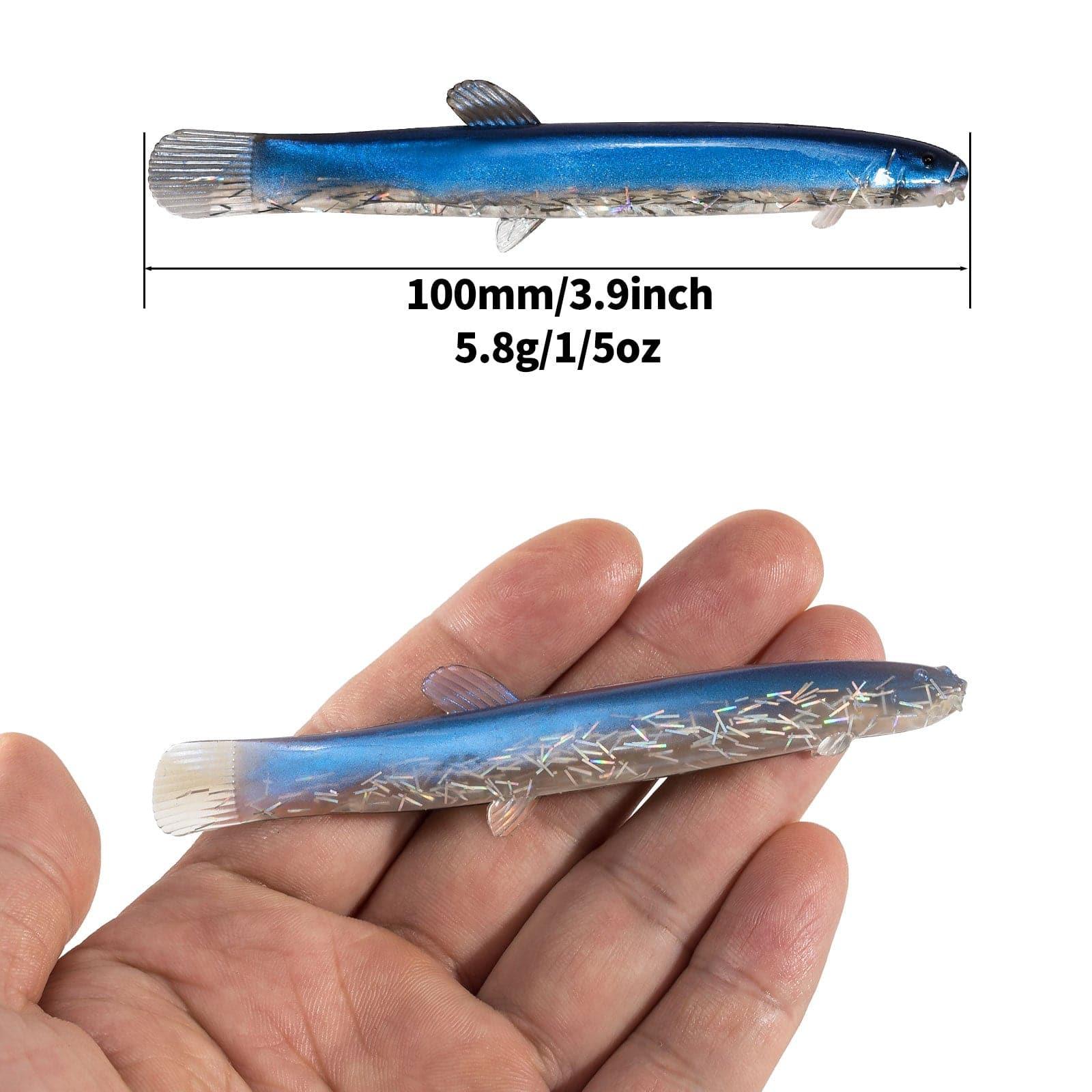 Dr.Fish 5pcs Artificial Loach Soft Baits 3.9'' - Image 9