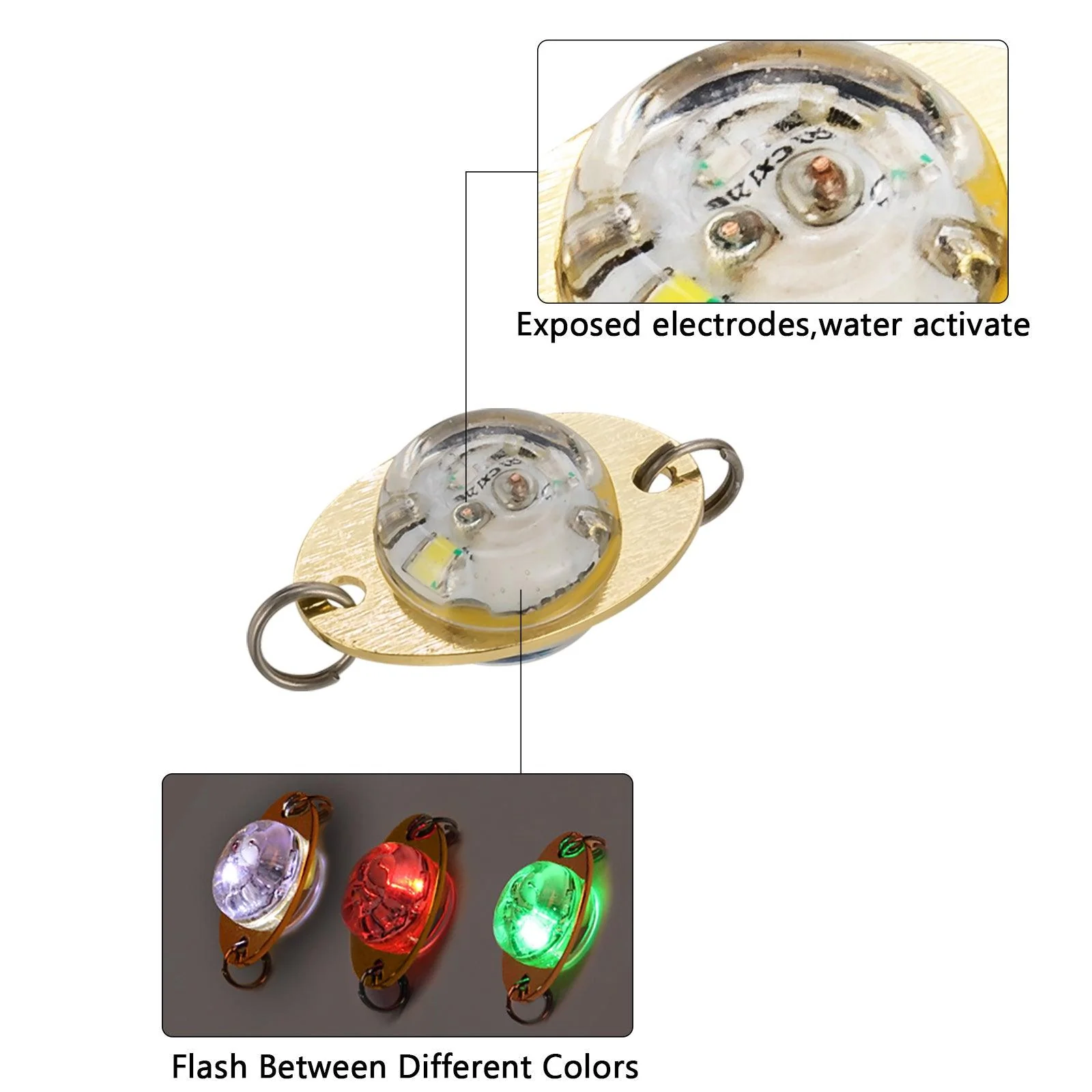 Dr.Fish 5pcs Round Eye LED Fishing Lures - Image 5