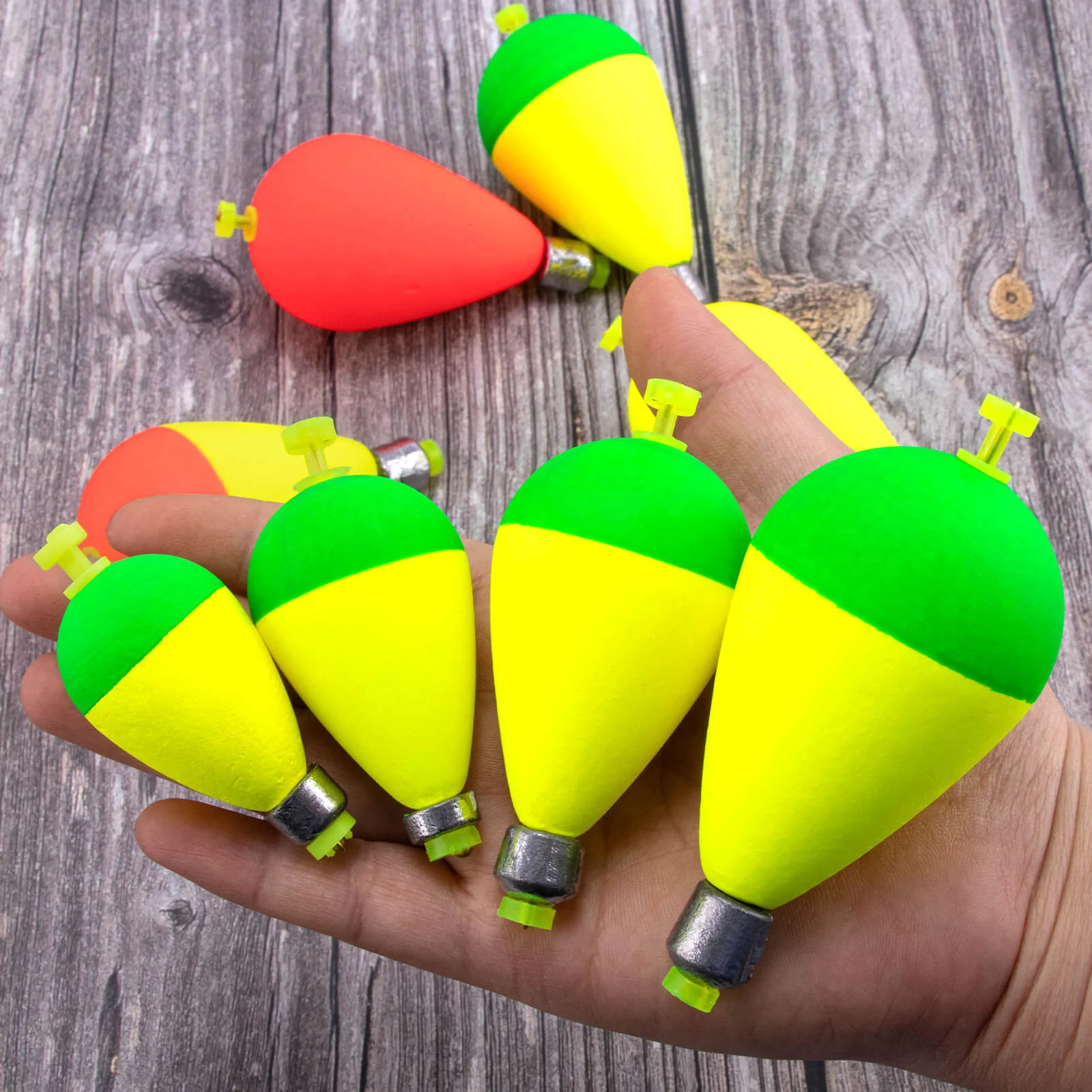 Dr.Fish 5pcs Snap-on Weighted Bobbers Floats - Image 7