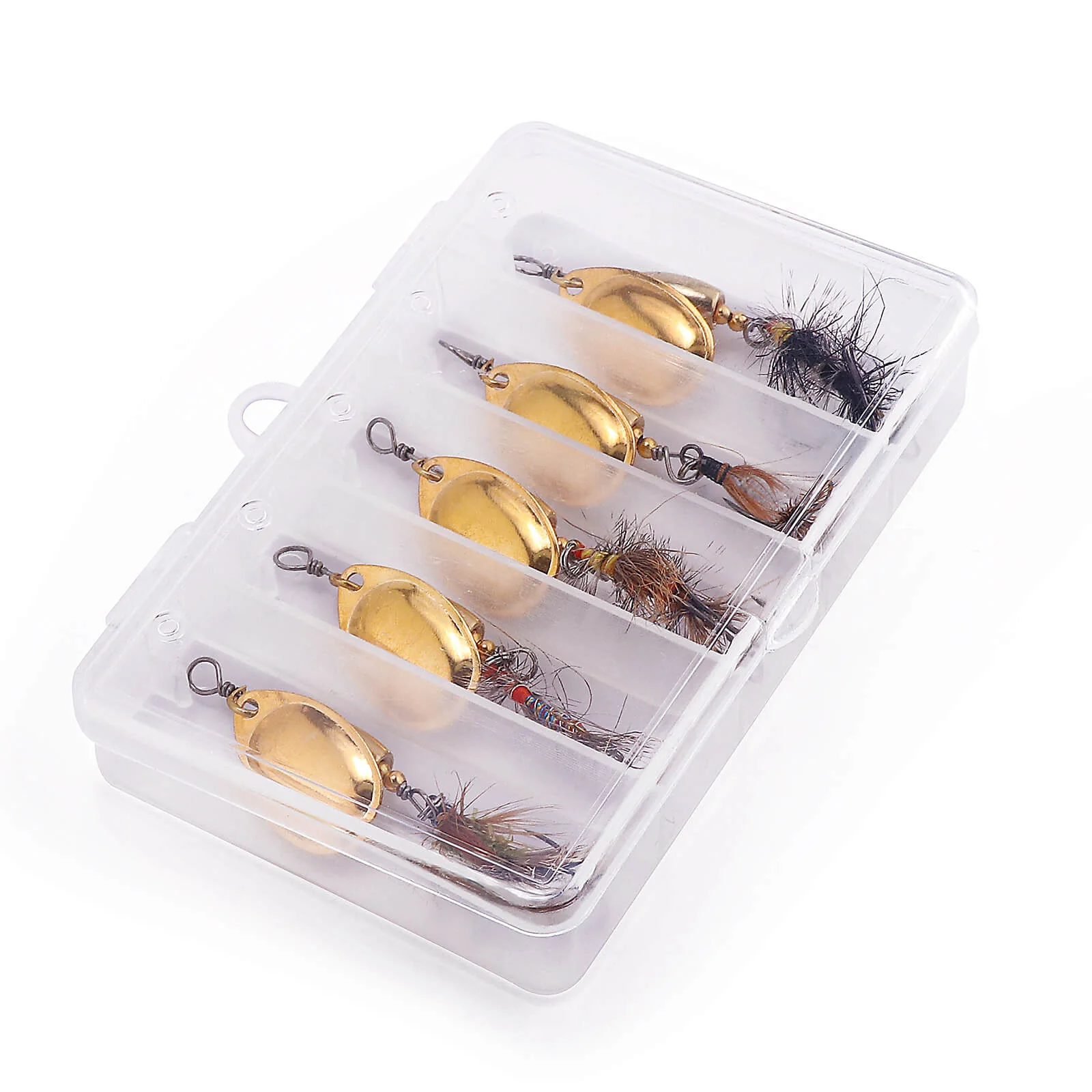 Dr.Fish 5pcs Trout Spinners Lures Kit - Image 7
