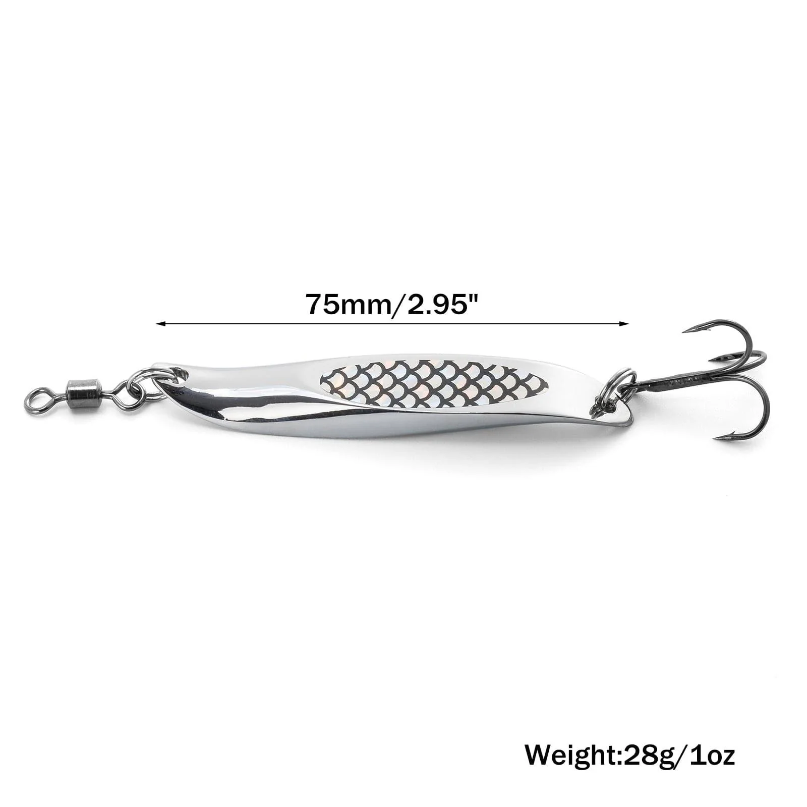 Dr.Fish 5pcs Wedge Lures Casting Spoons - Image 6